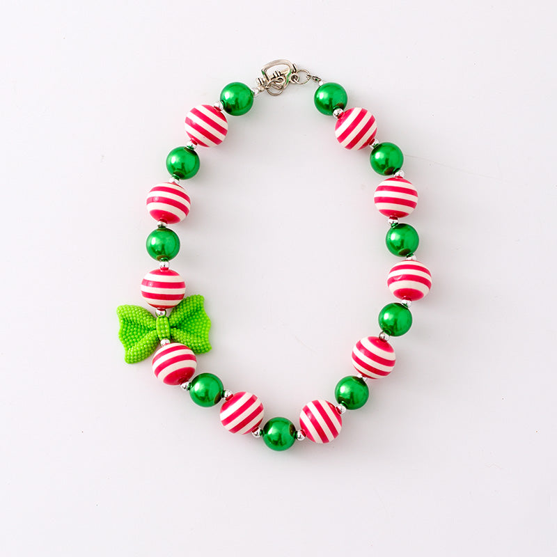 (In Stock G11 G12)Girls Rhinestone Beaded Necklace