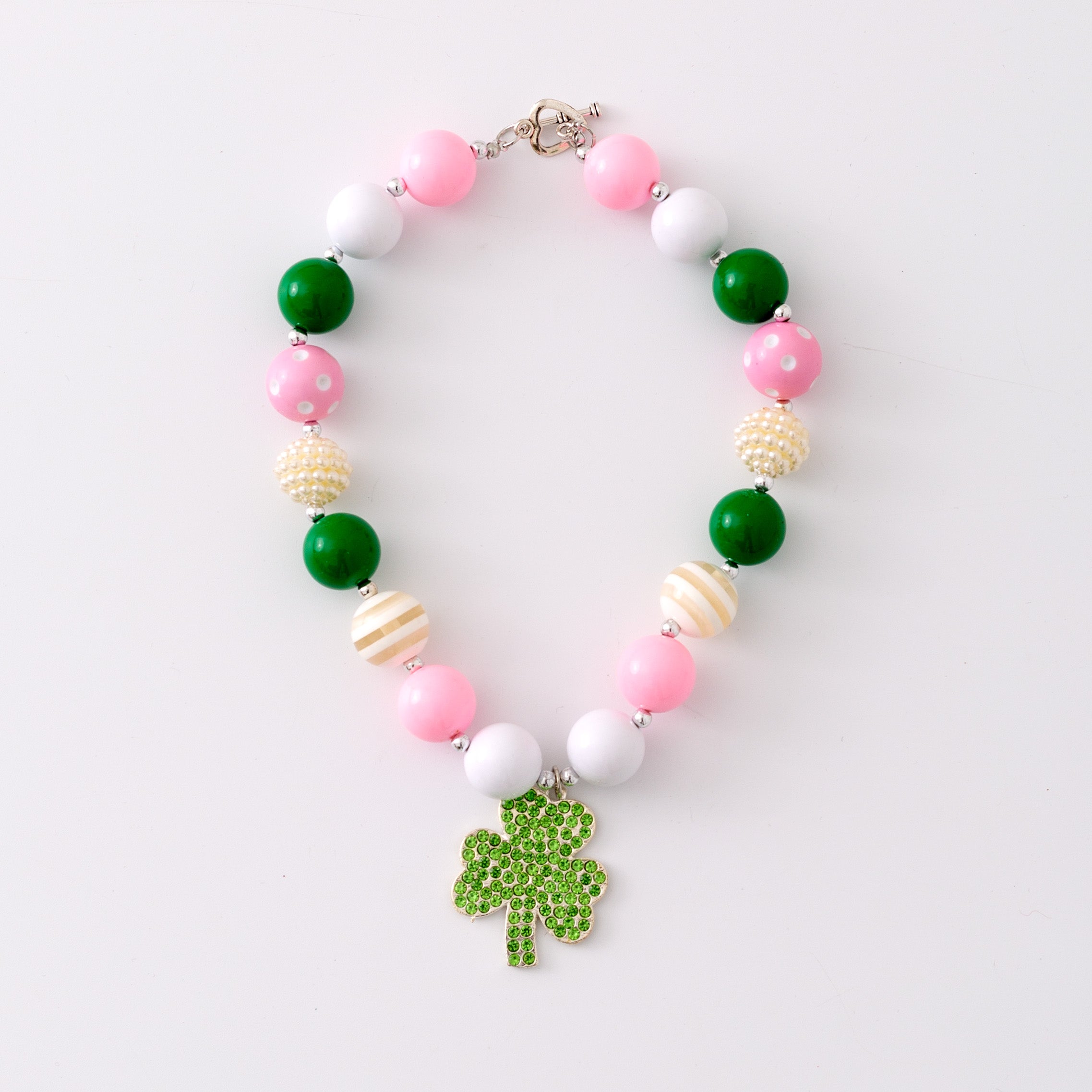 (In Stock G11 G12)Girls Rhinestone Beaded Necklace