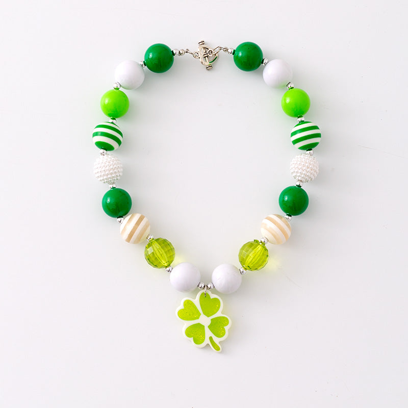 (In Stock G11 G12)Girls Rhinestone Beaded Necklace