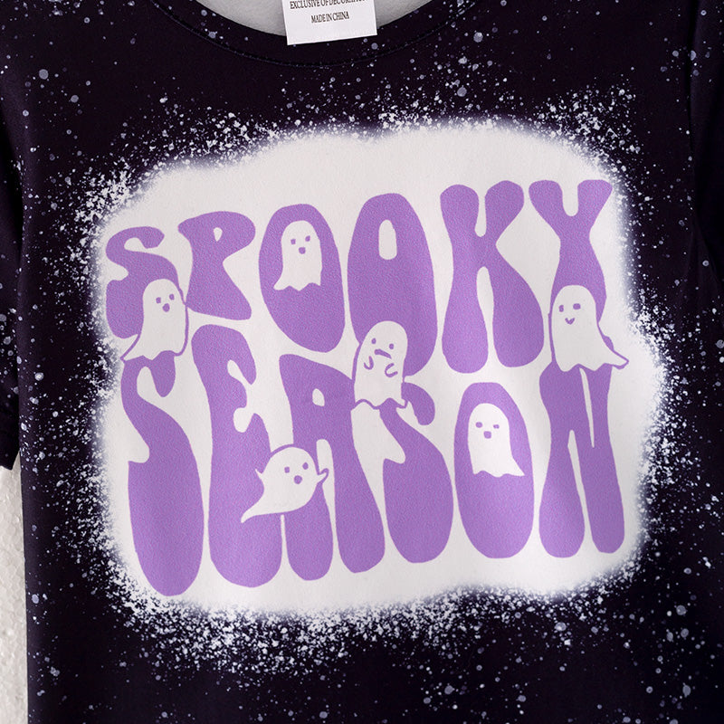 (In Stock G25-04-01)Girls Halloween "SPOOKY SEASON" 3 Pieces Set