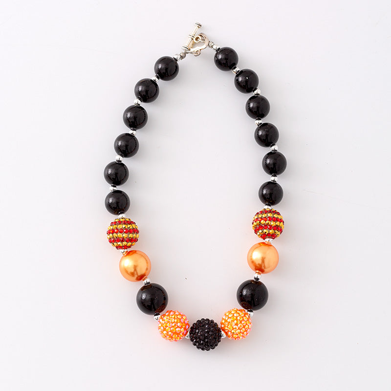 (In Stock G11 G12)Girls Rhinestone Beaded Necklace