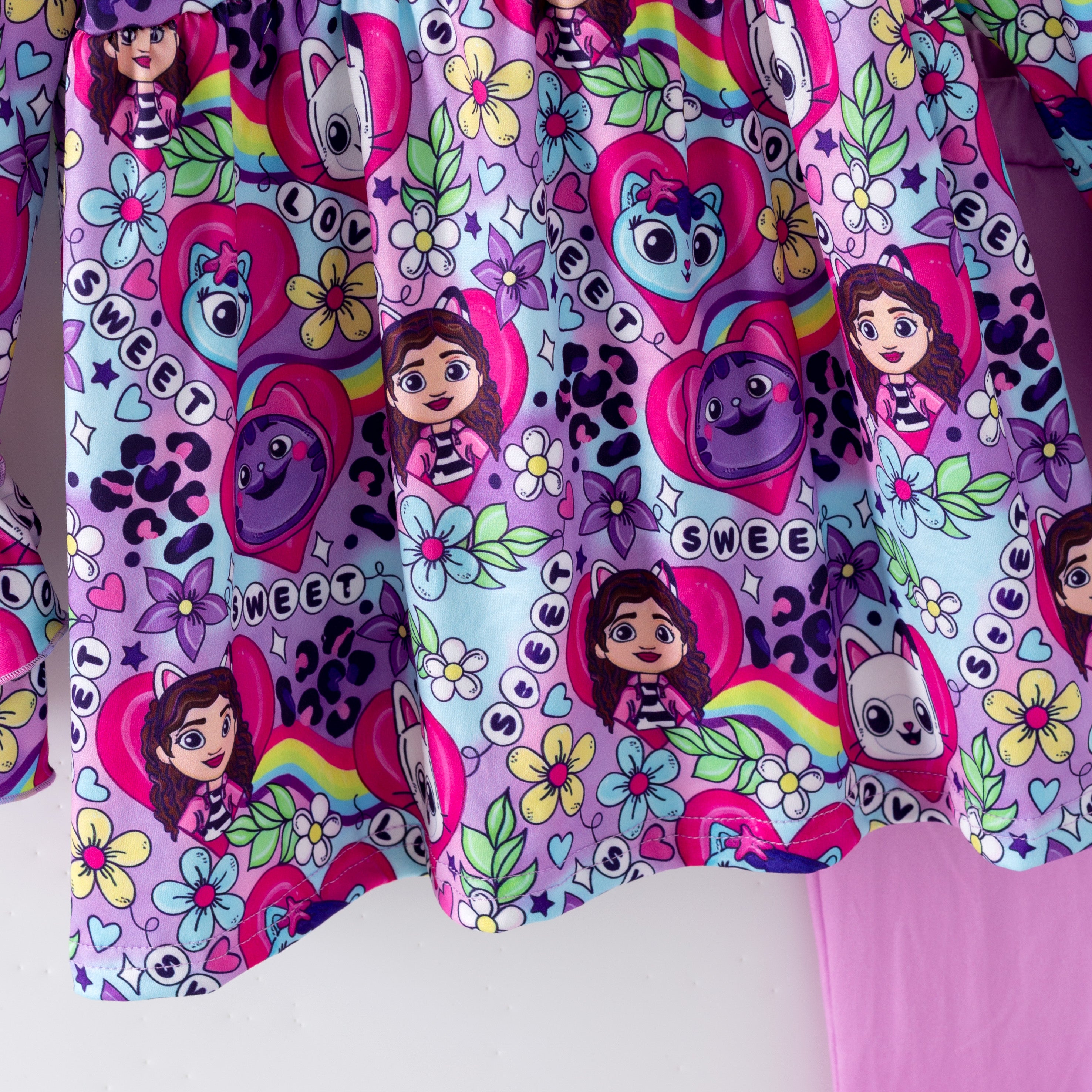 (Pre Order,Prepack Zone)Girls Valentine's Day Cartoon Print Set(Mix Size)