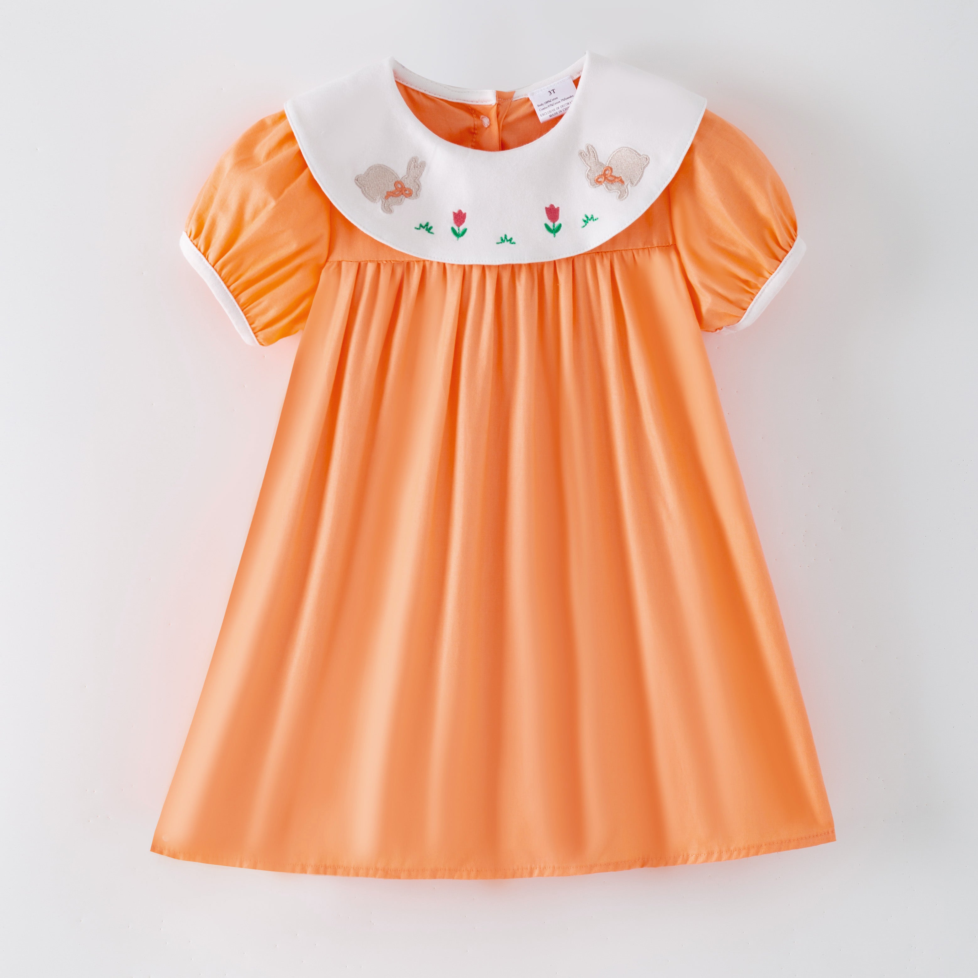 (In Stock)Siblings Easter Bunny Embroidery Dress,Set&Romper