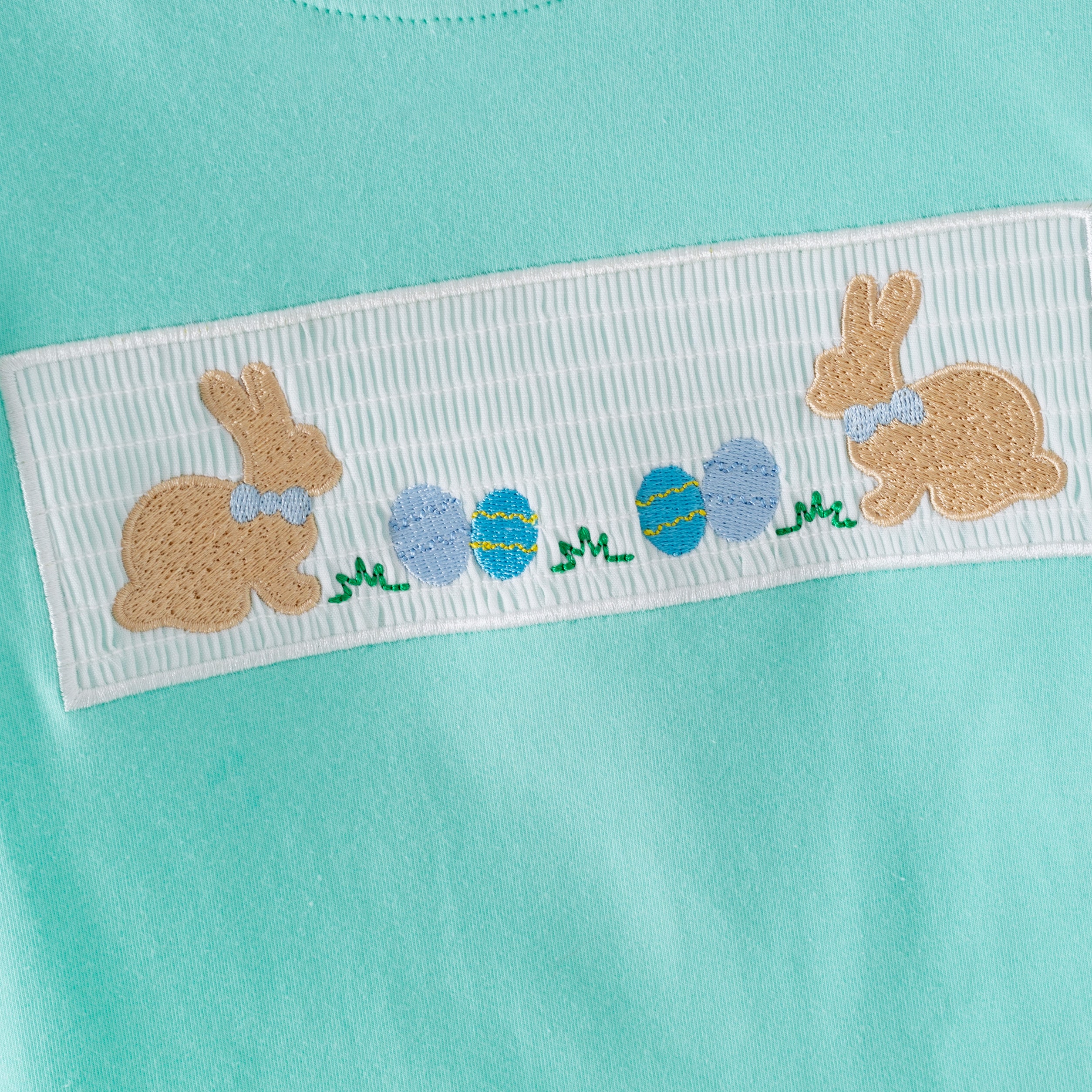 (In Stock)Siblings Easter Bunny Embroidery Dress,Set&Romper