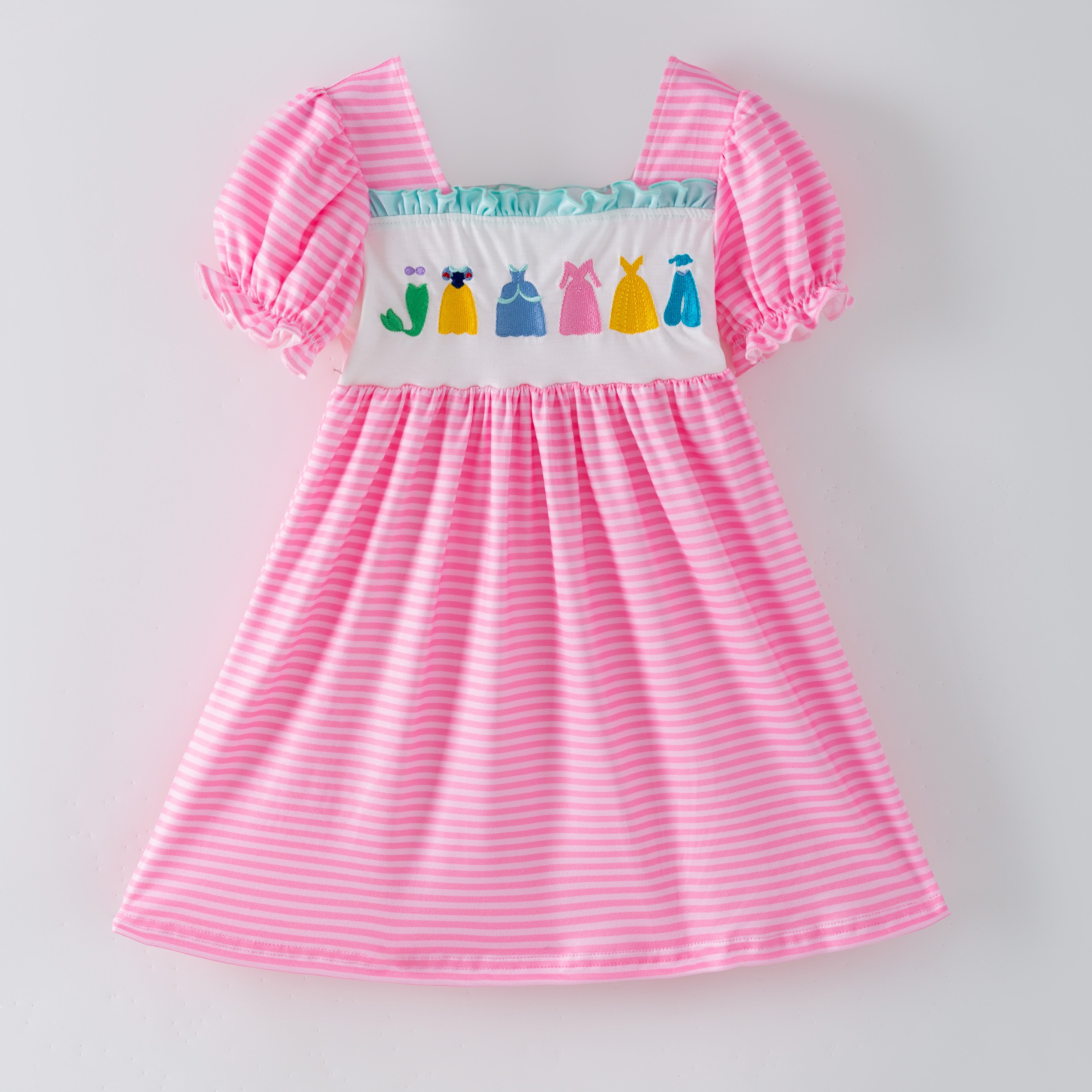 (Pre Order,Prepack Zone)Girls Princess Embroidery Dress(Mix Size)