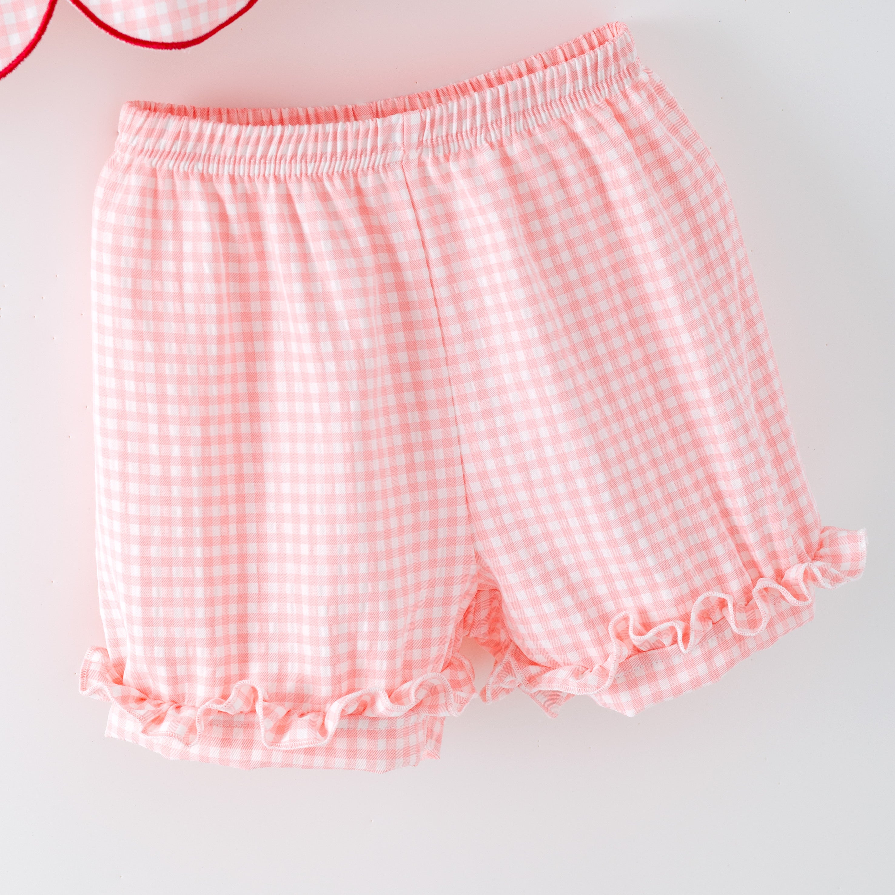 (In Stock)Girls Spring&Summer Strawberry Embroidery Smocked Set&Romper