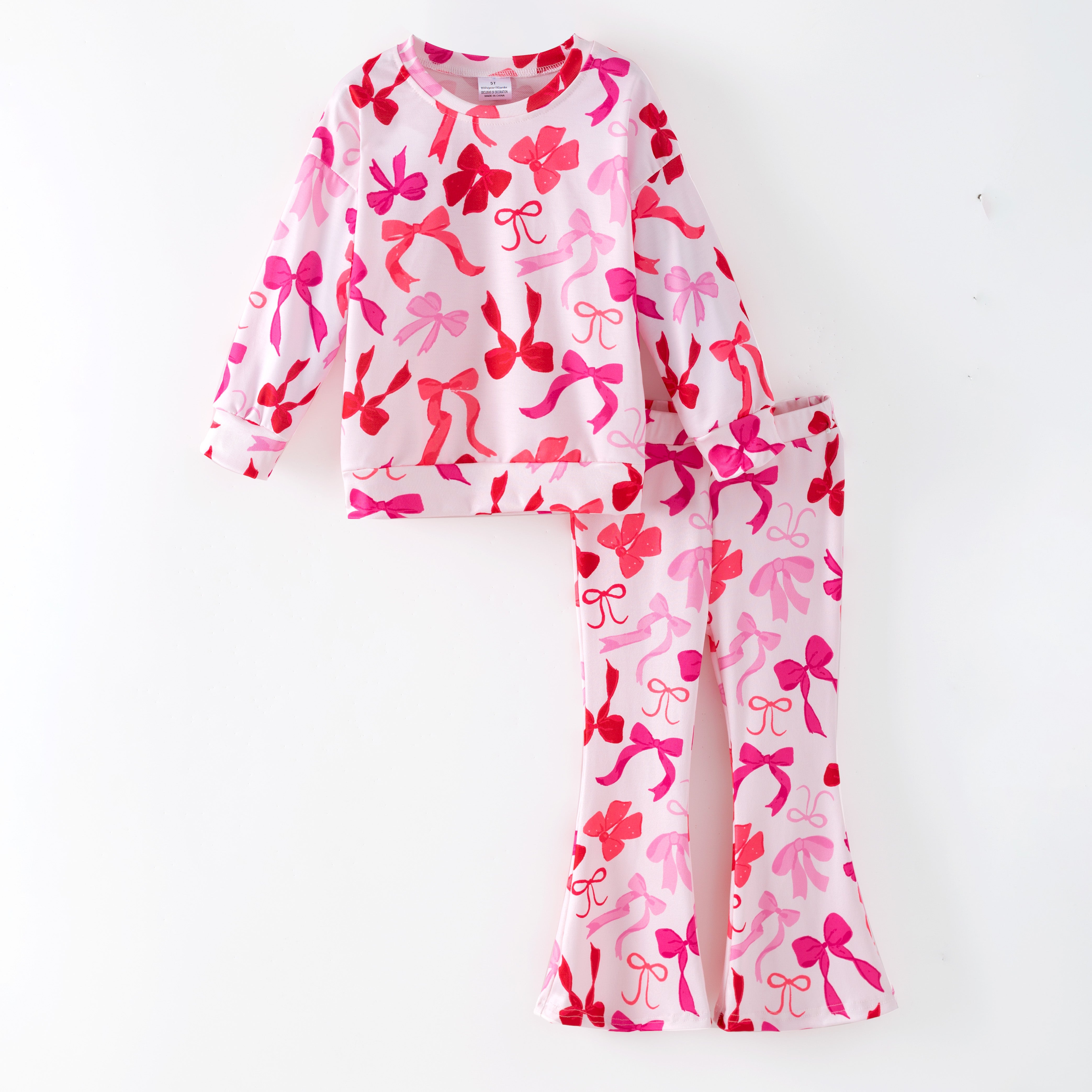 (Pre Order,Prepack Zone)Girls Valentine's Day Cartoon Print Set(Mix Size)