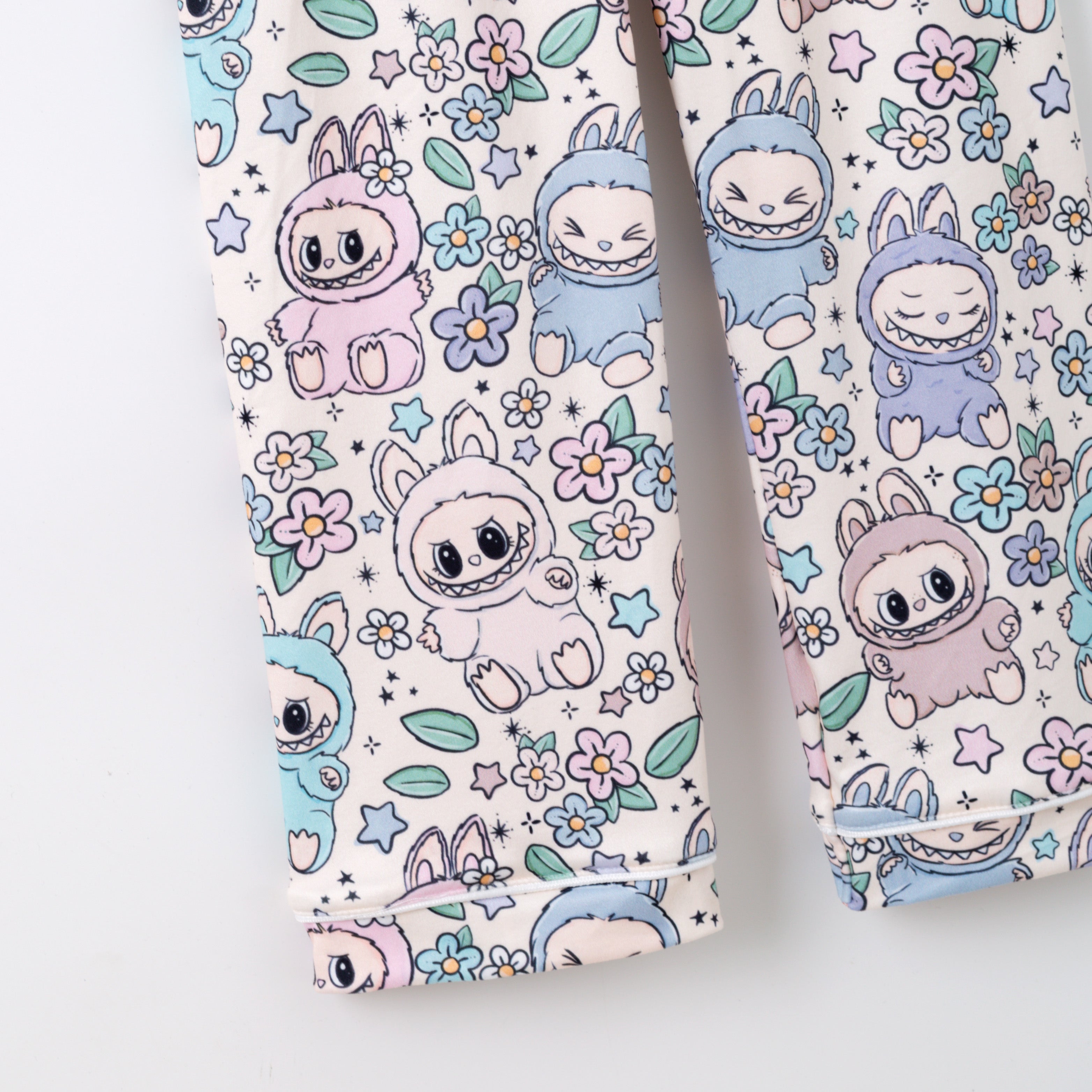 (Pre Order)Girls Spring and Summer Cartoon Print Pajamas
