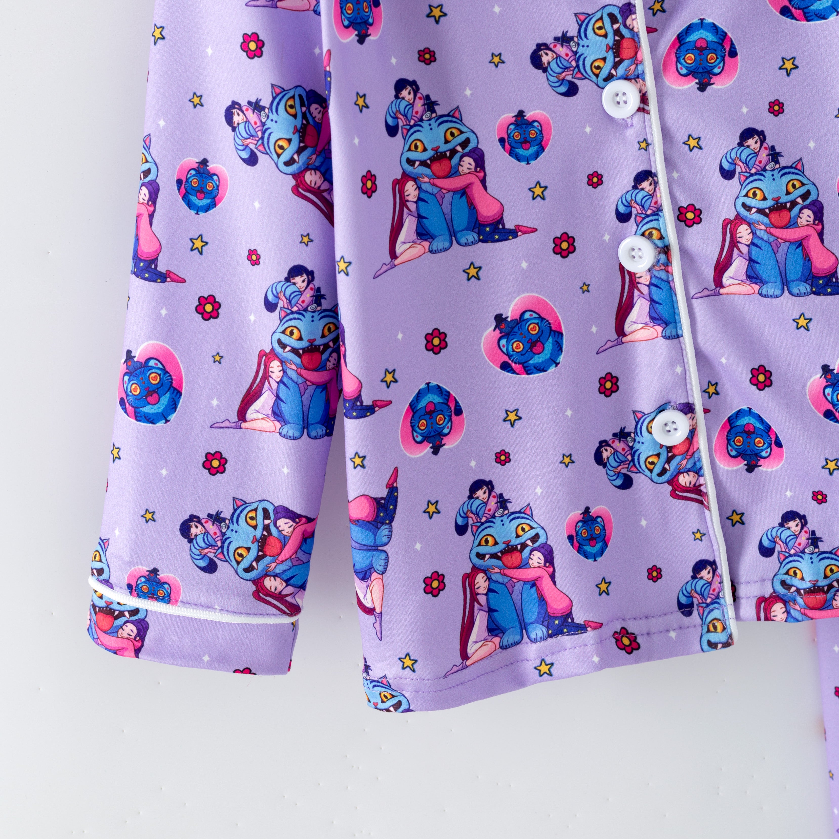 (Pre Order,Prepack Zone)Girls Movie Character Print Pajamas(Mix Size)
