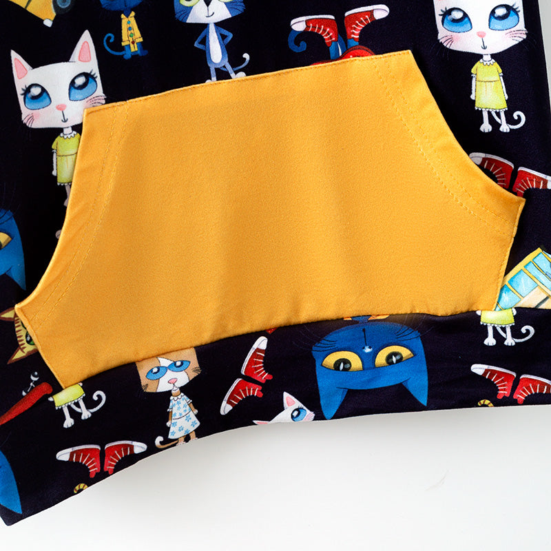 (Pre Order)Boys Fall Cartoon Print Hoddie