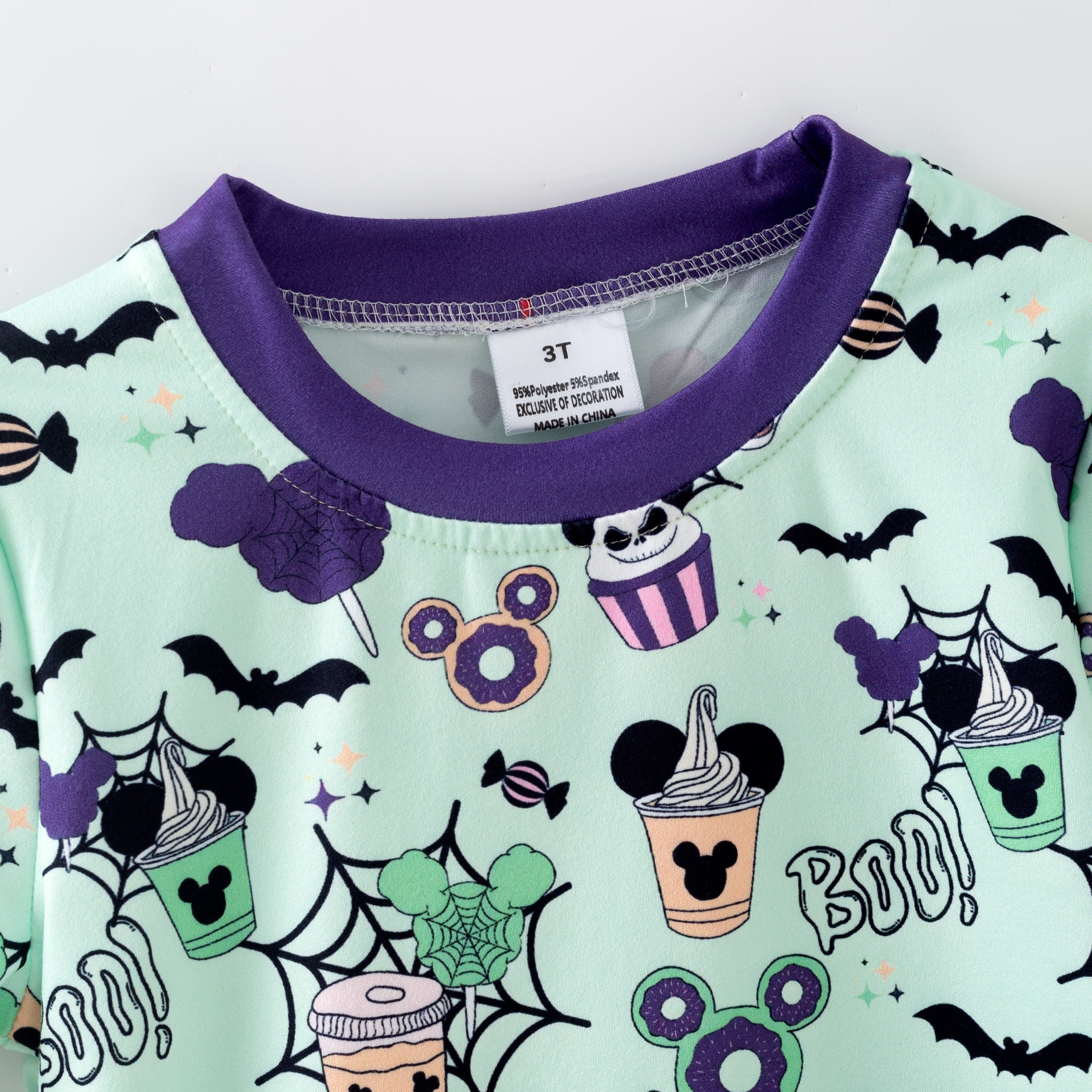 (Pre Order)Boys Halloween Cartoon Print Top