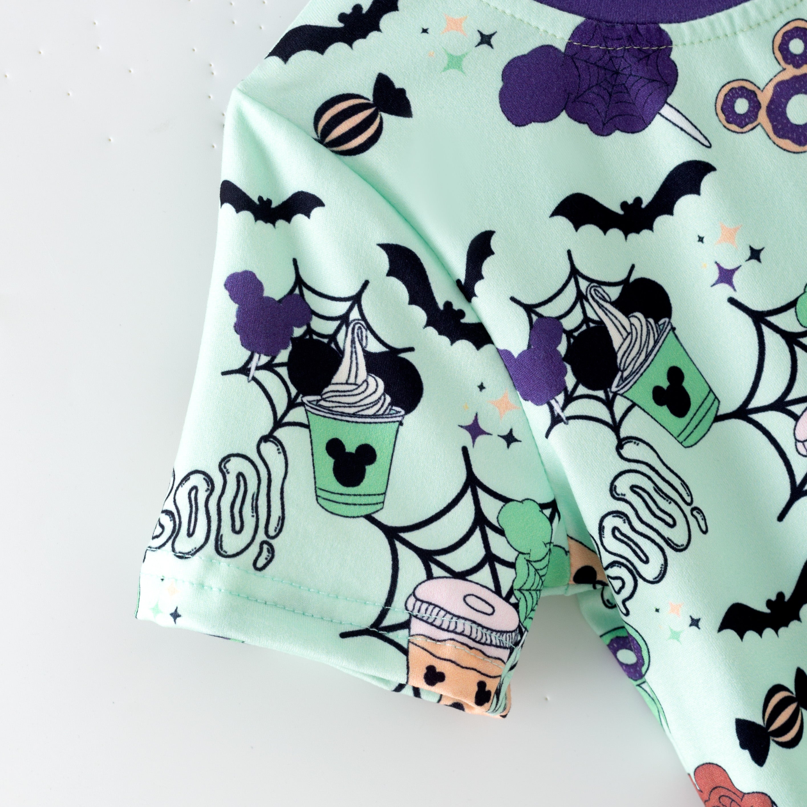 (Pre Order)Boys Halloween Cartoon Print Top