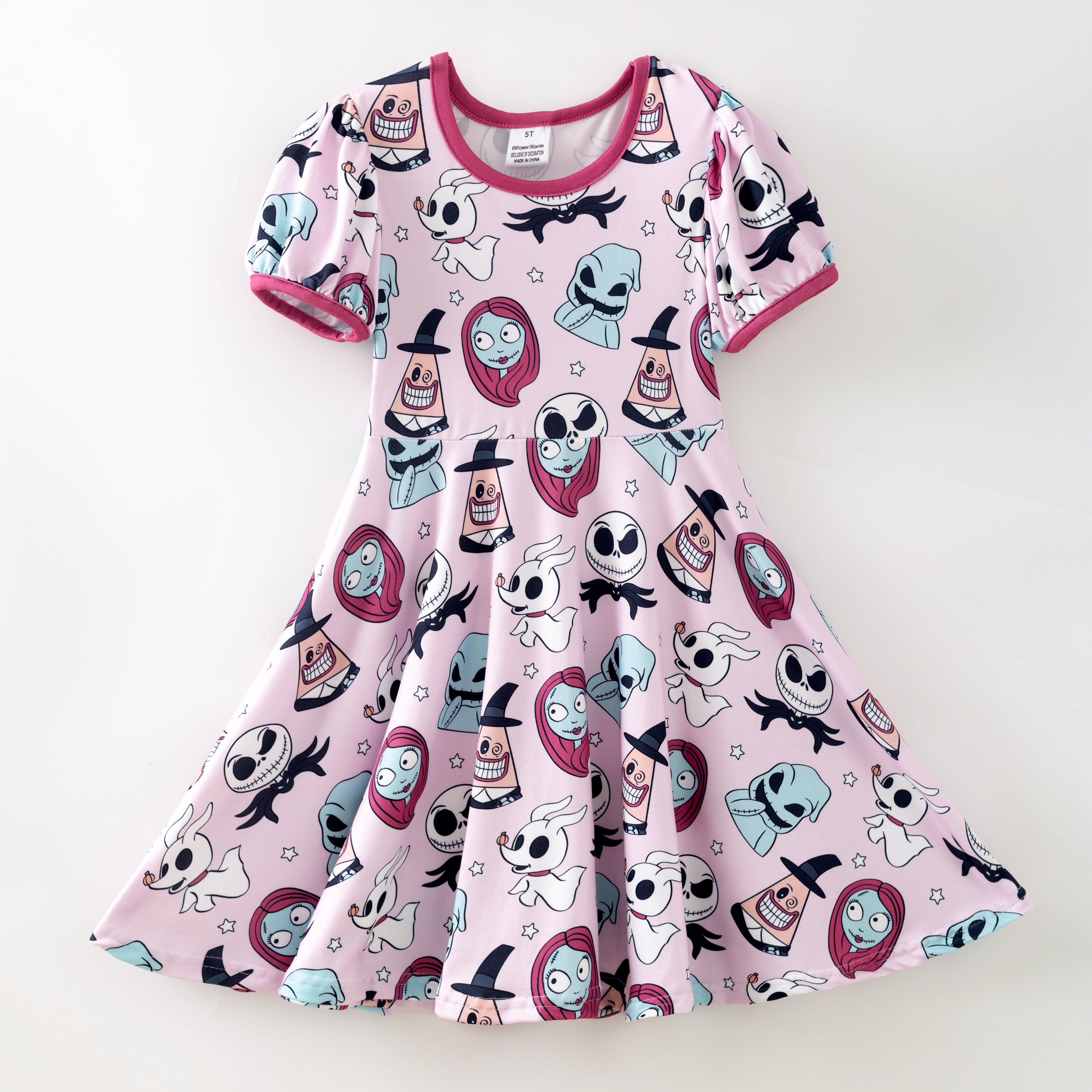 (Pre Order)Family Halloween Cartoon Print Dress,Set&Romper