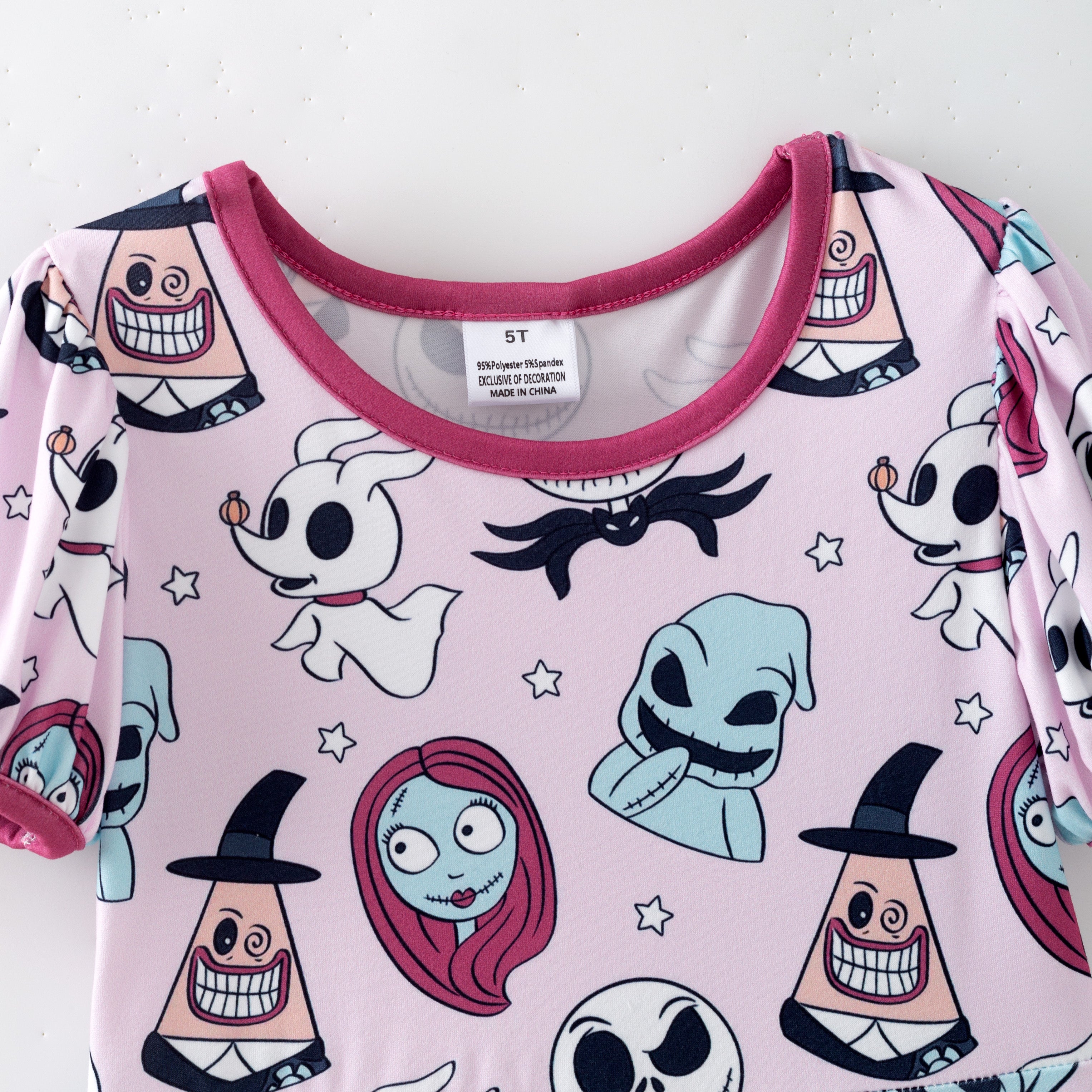 (Pre Order)Family Halloween Cartoon Print Dress,Set&Romper