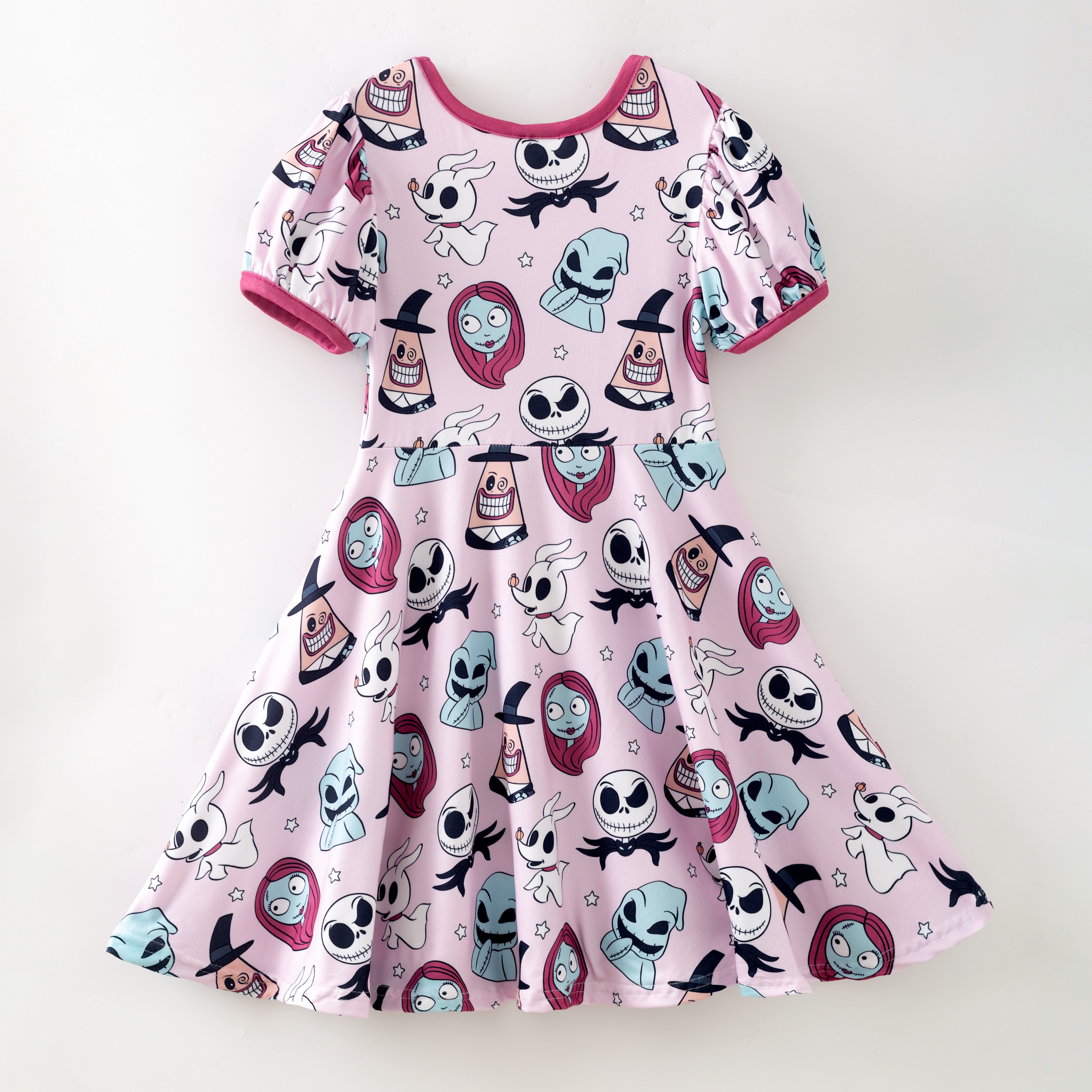 (Pre Order)Family Halloween Cartoon Print Dress,Set&Romper