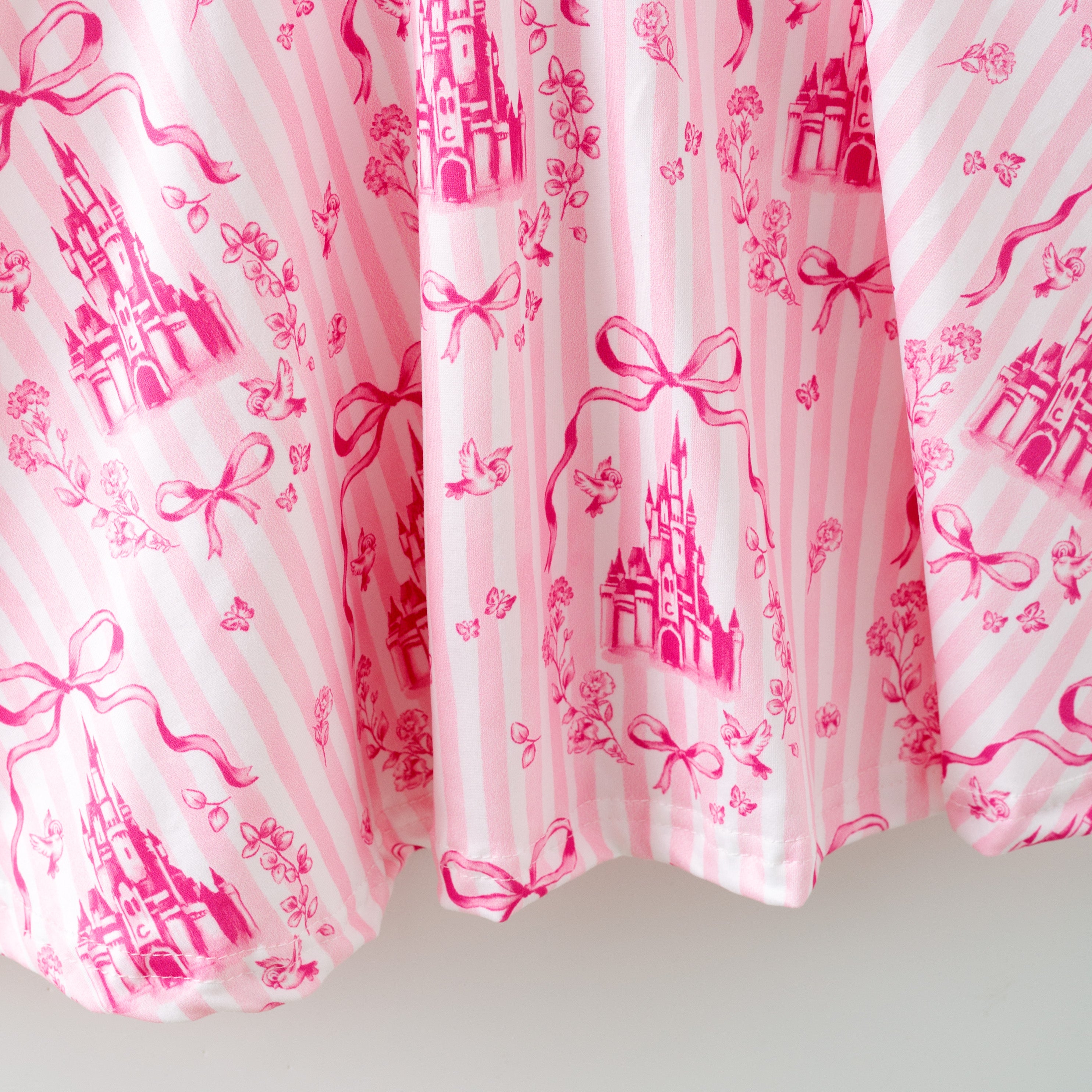 (Pre Order)Girls Summer Castle Print Dress&Pajamas