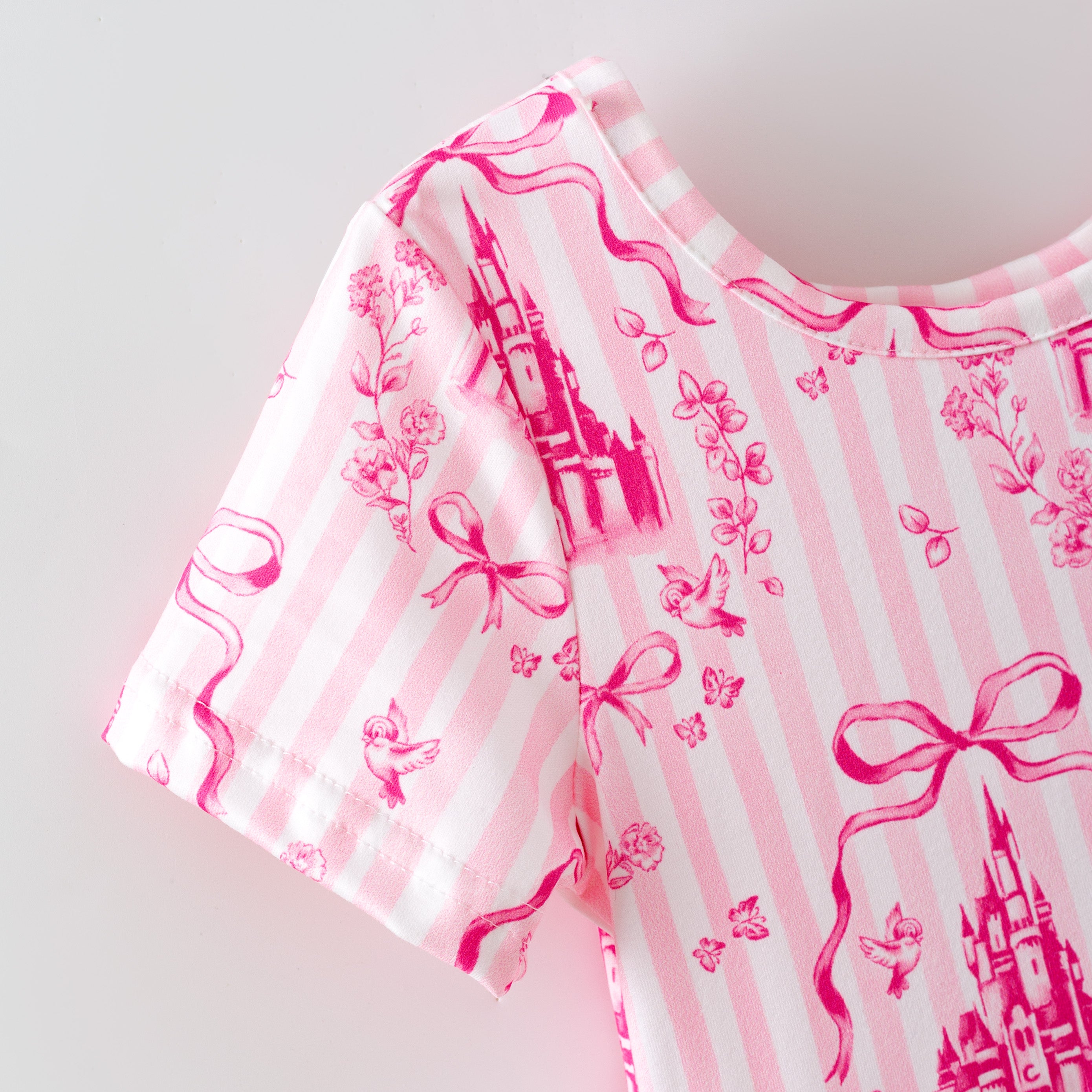 (Pre Order)Girls Summer Castle Print Dress&Pajamas