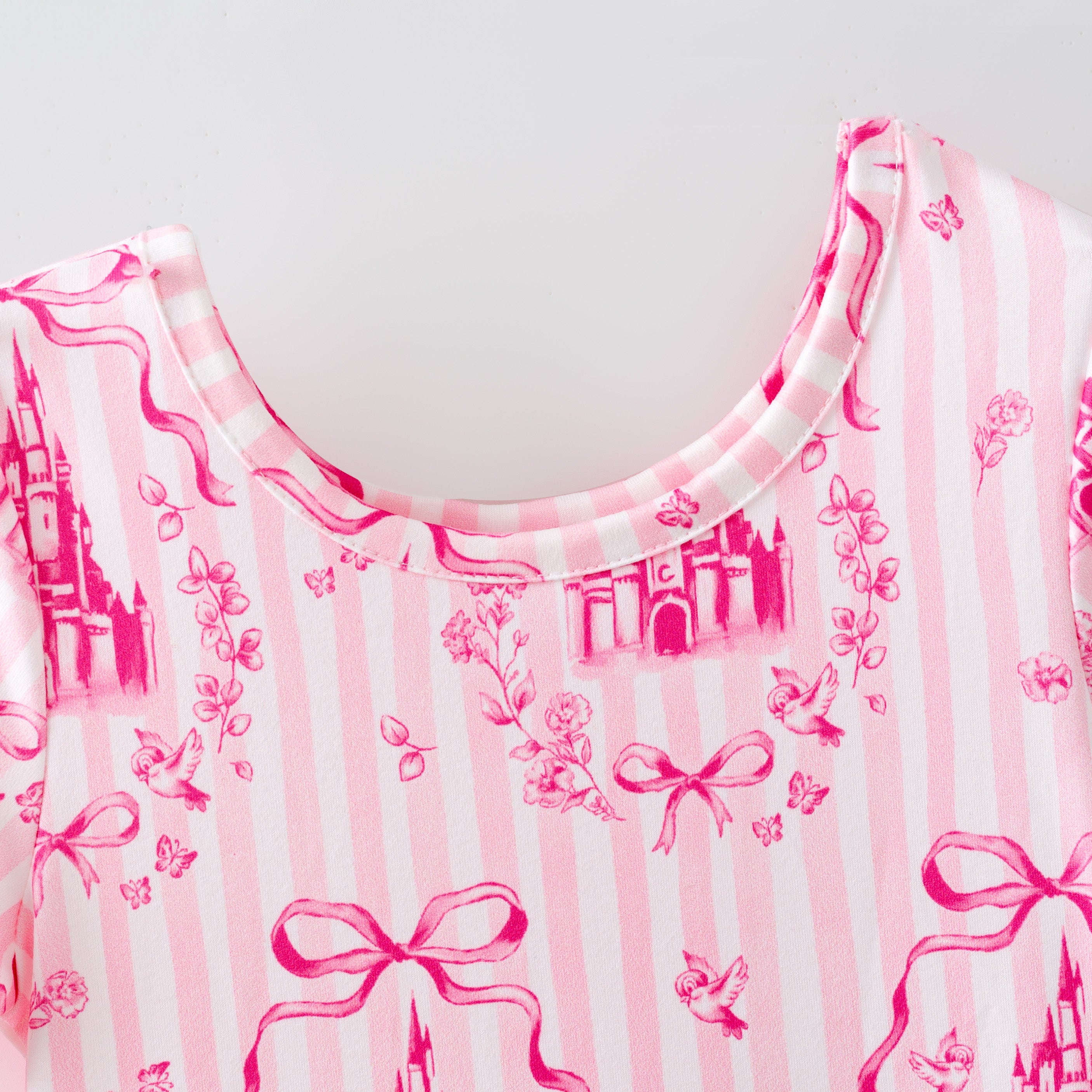 (Pre Order)Girls Summer Castle Print Dress&Pajamas