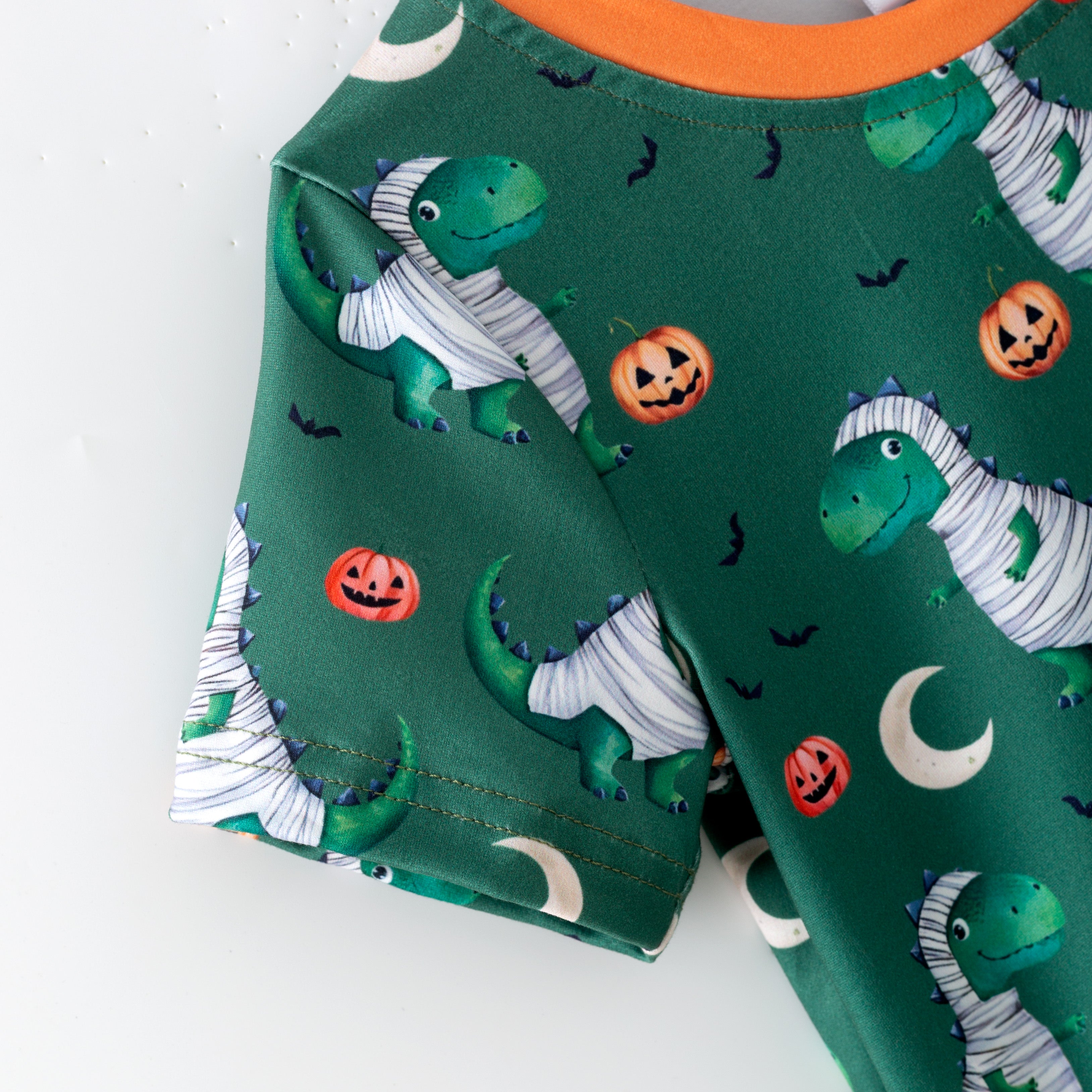 (Pre Order)Boys Halloween Pumpkin Print Top