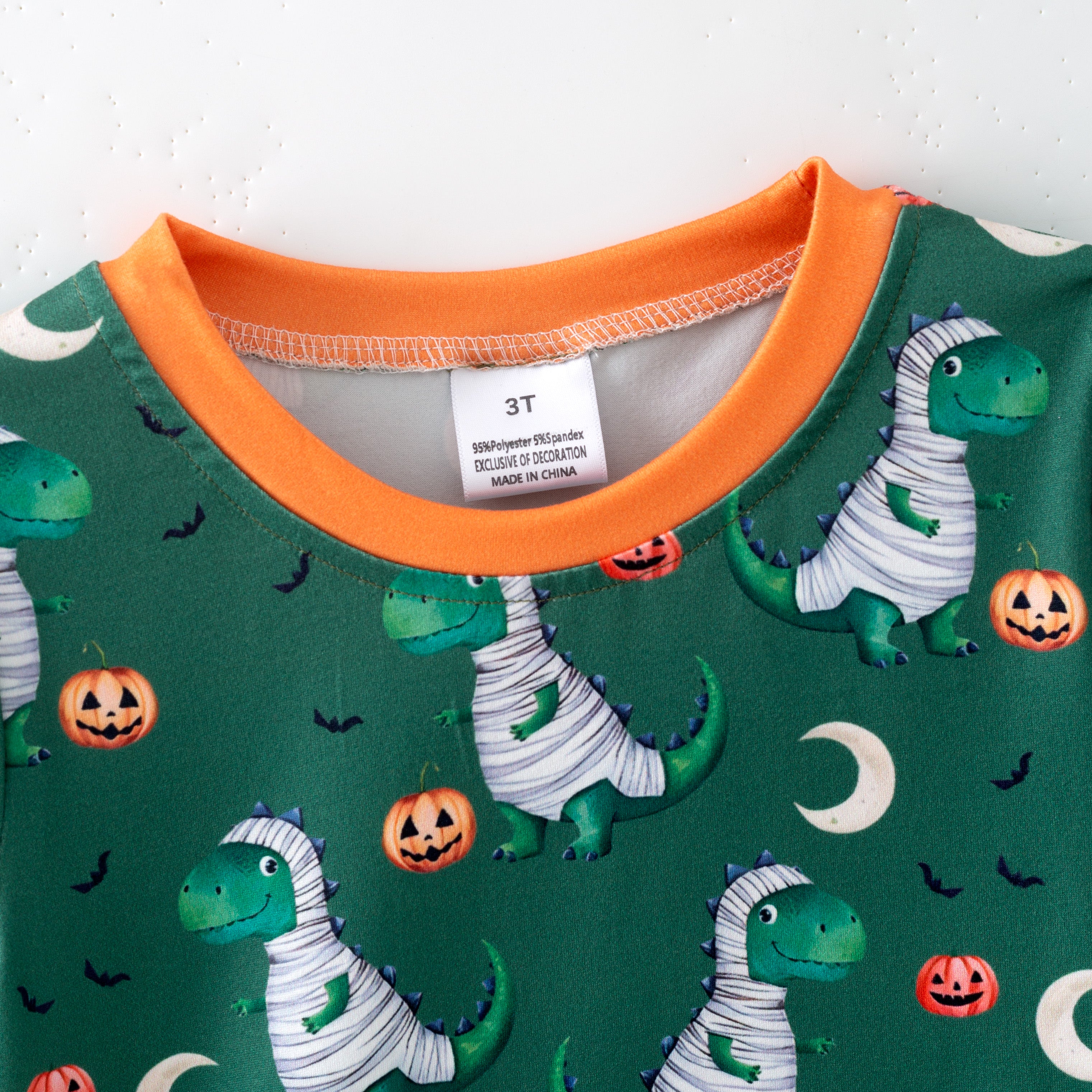 (Pre Order)Boys Halloween Pumpkin Print Top