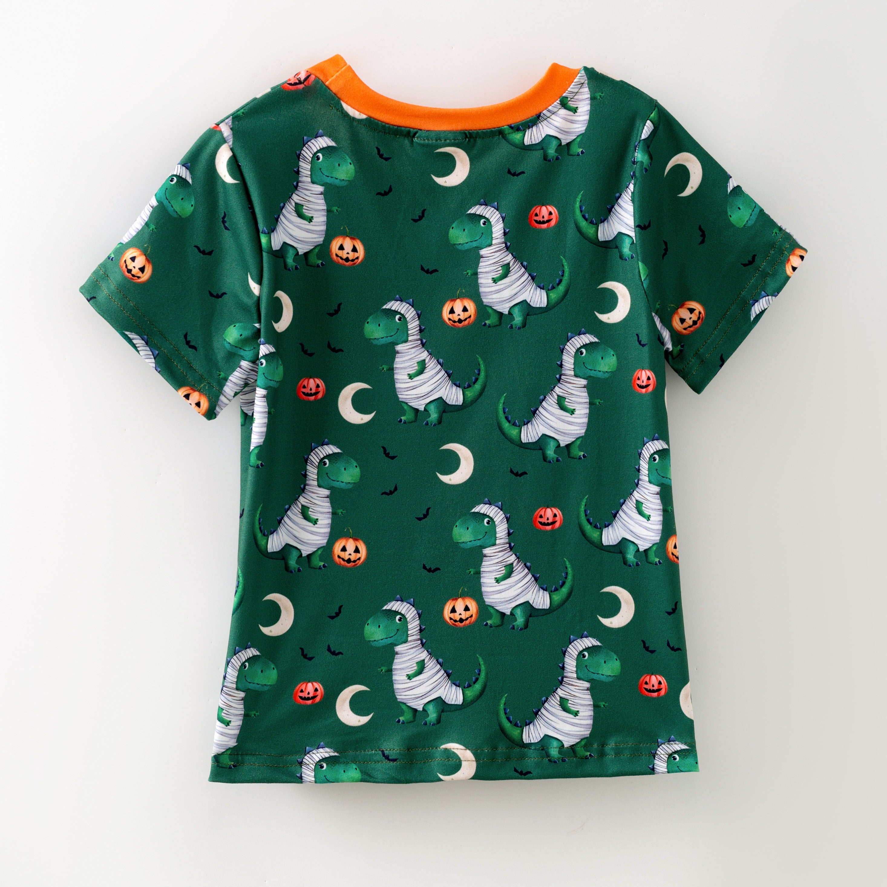 (Pre Order)Boys Halloween Pumpkin Print Top