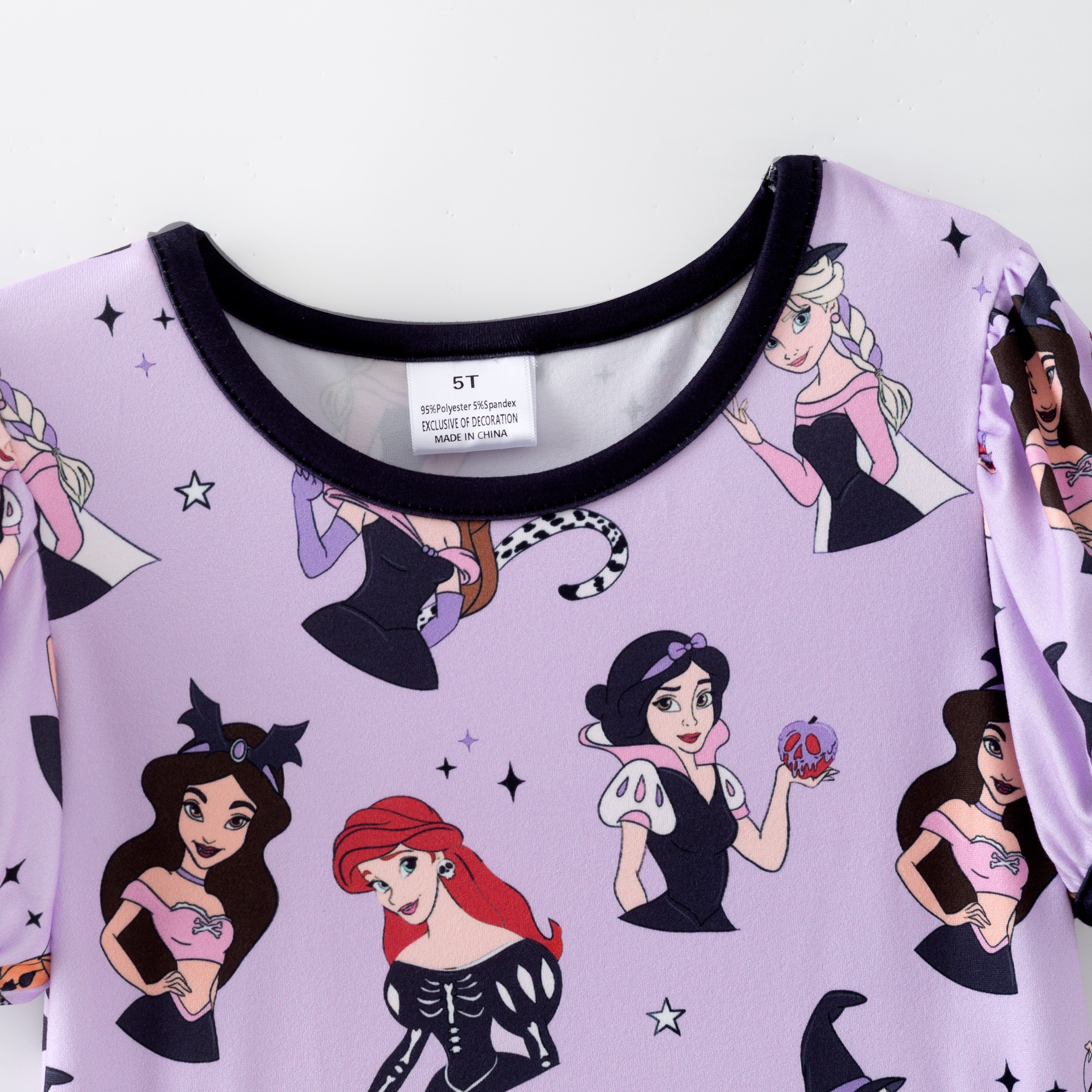 (Pre Order)Family Halloween Princess Print Dress,Set&Romper