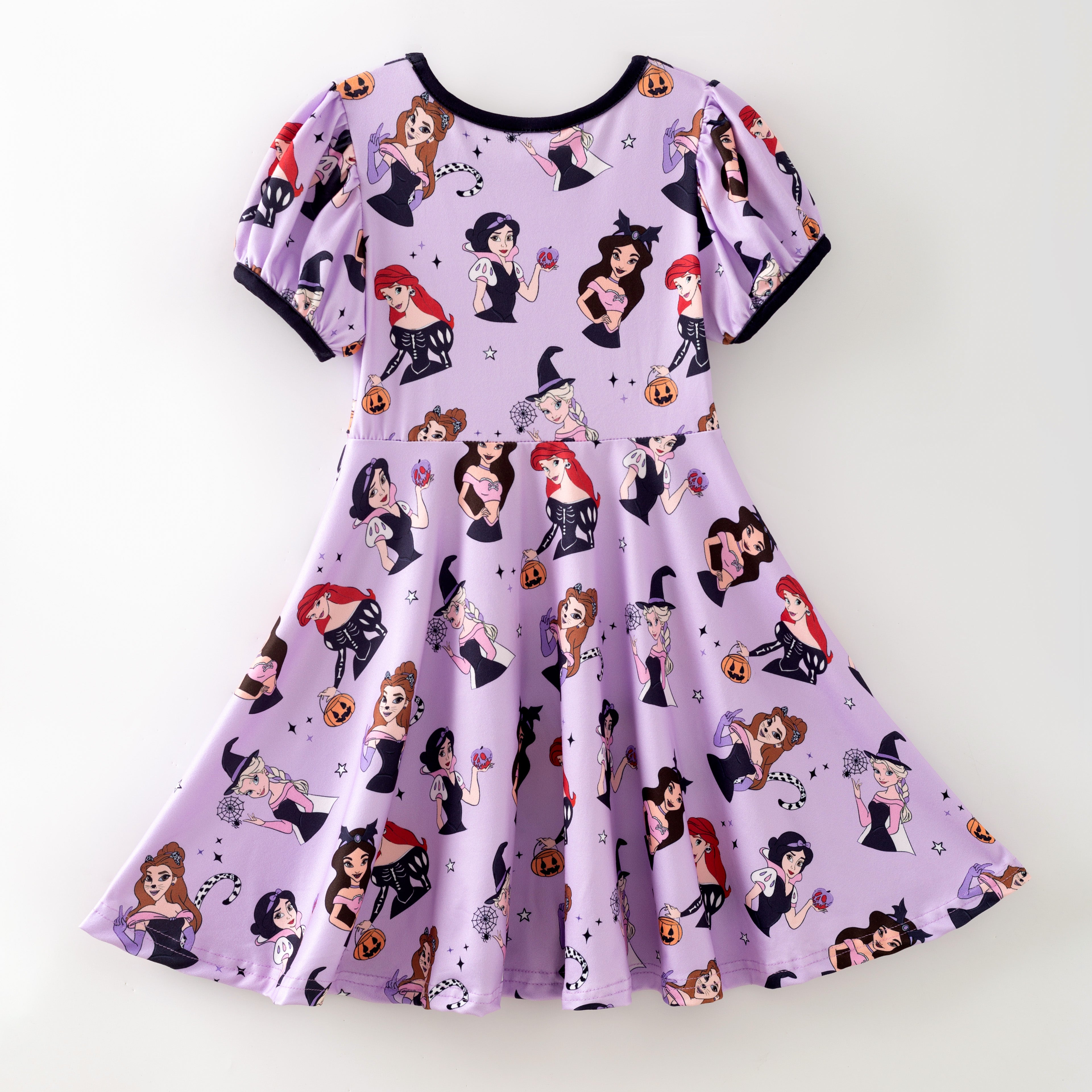 (Pre Order)Family Halloween Princess Print Dress,Set&Romper