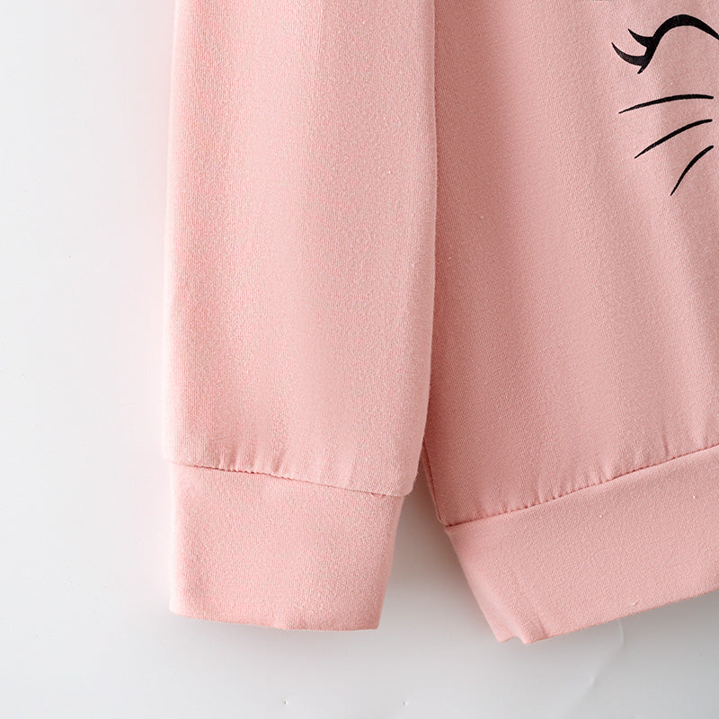 (In Stock)Girls Halloween Print Cotton Top Tulle Skirt Set