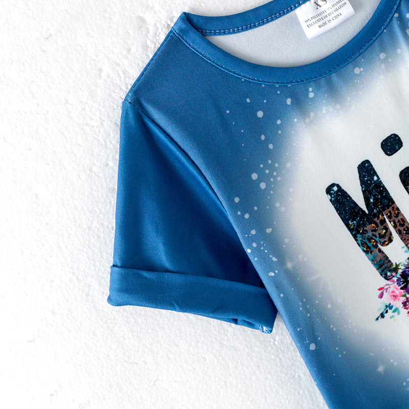 (In Stock)Girls Spring and Summer MINI Print Top