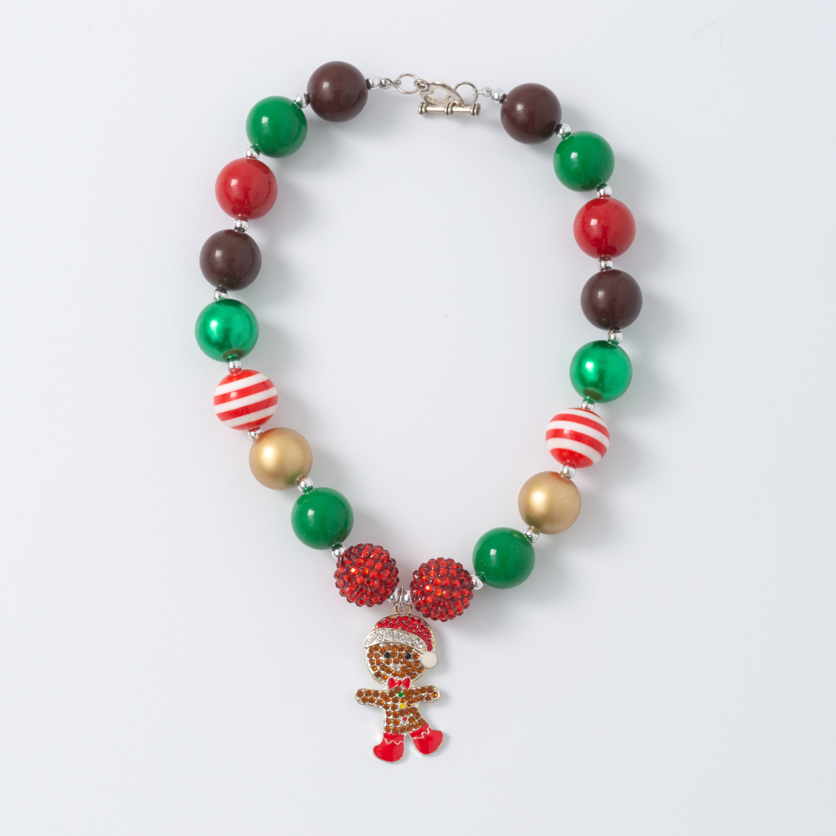 (In Stock G11 G12)Girls Rhinestone Beaded Necklace