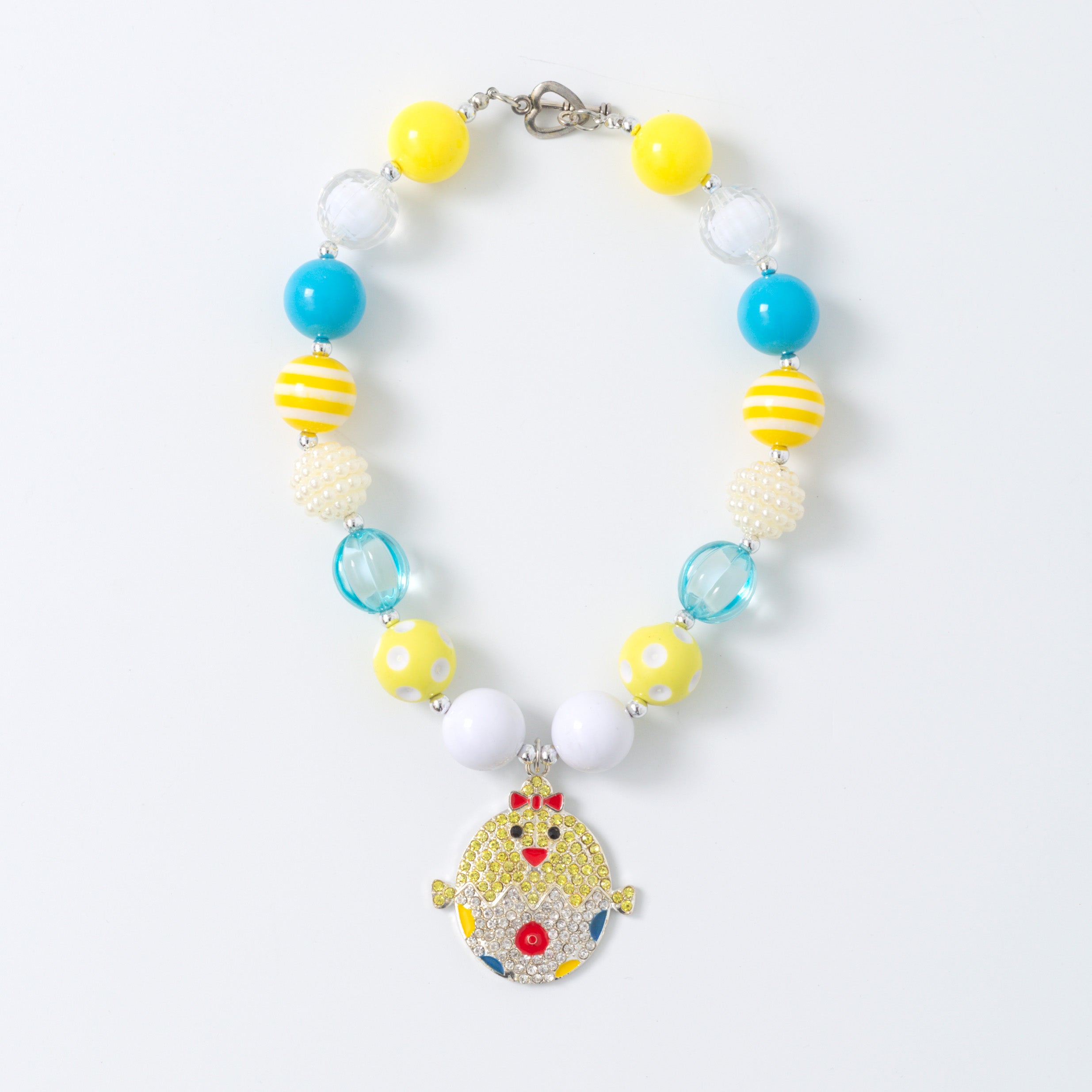 (In Stock G11 G12)Girls Rhinestone Beaded Necklace