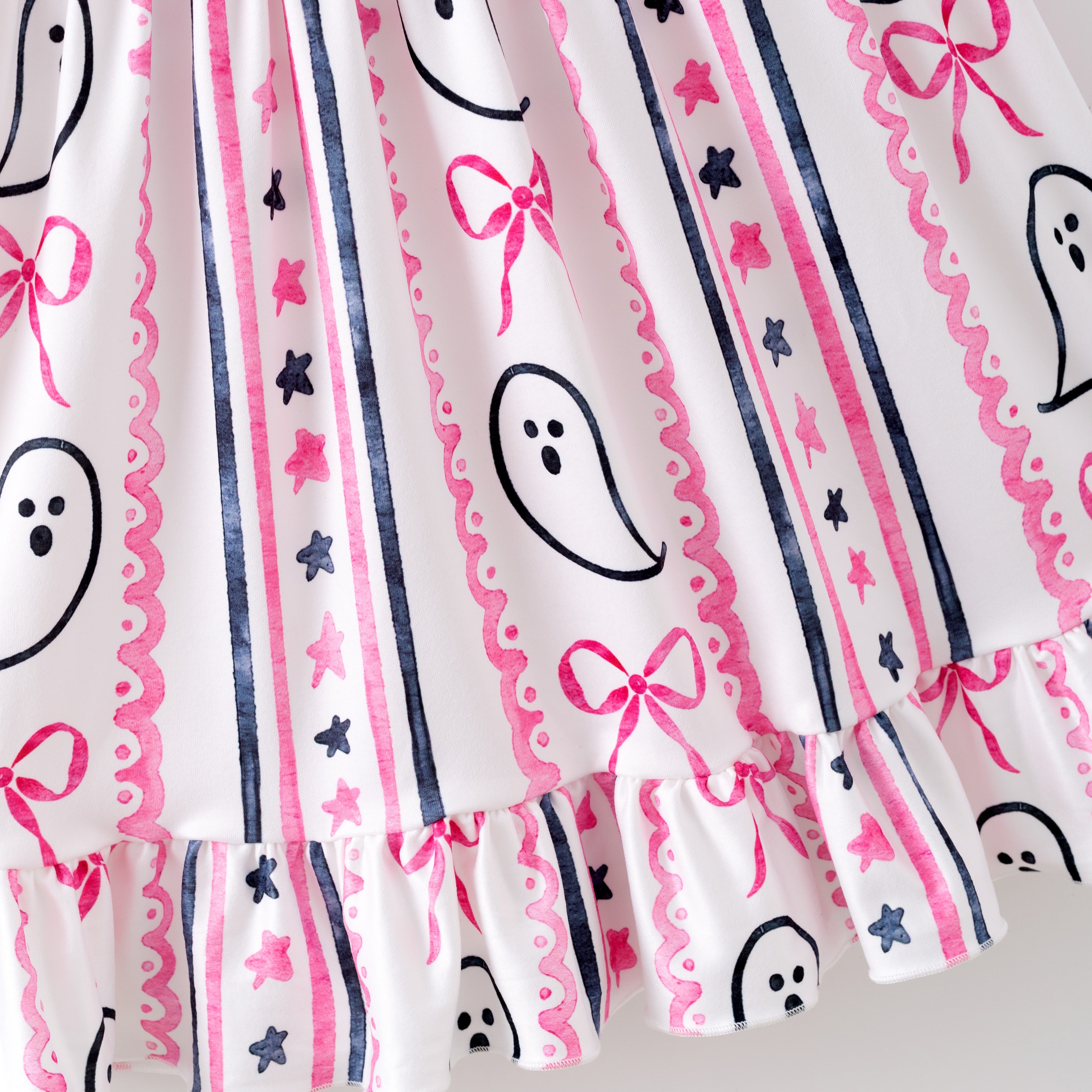 (Pre Order)Girls Halloween&Thanksgiving Cartoon Print Dress