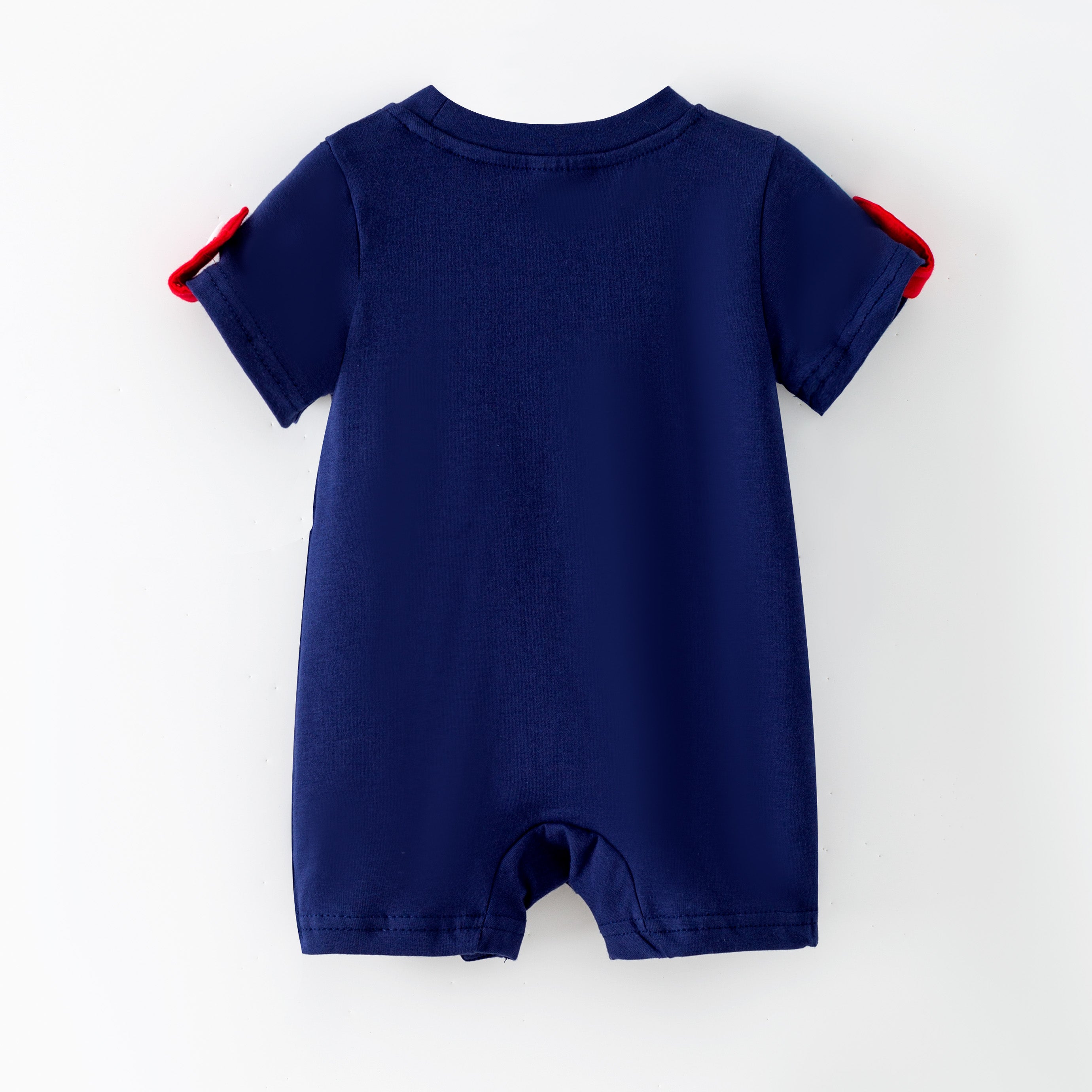 (In Stock)Brothers Summer Seaside Applique Shorts Set&Romper