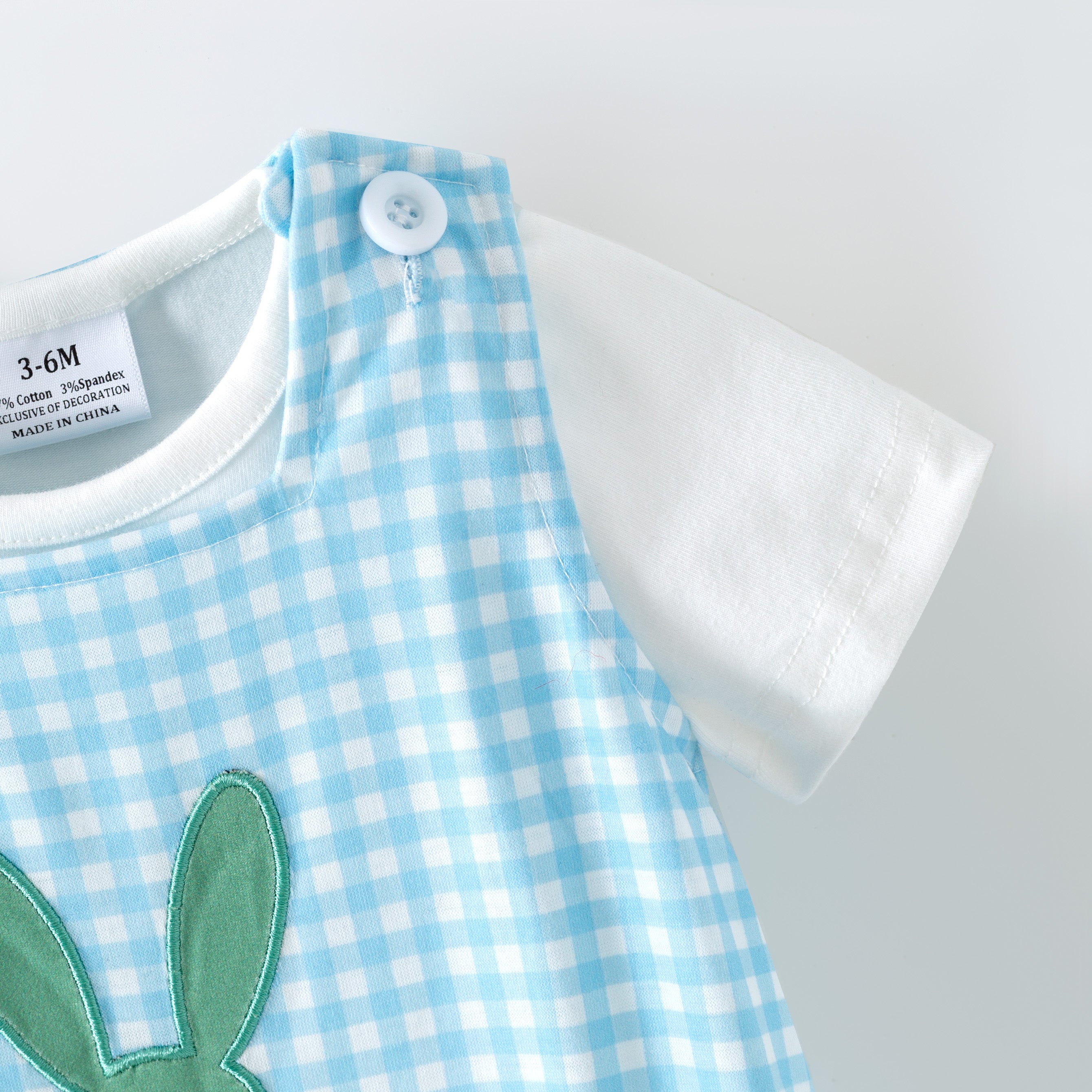 (In Stock)Siblings Easter Bunny Applique Dress,Top&Romper