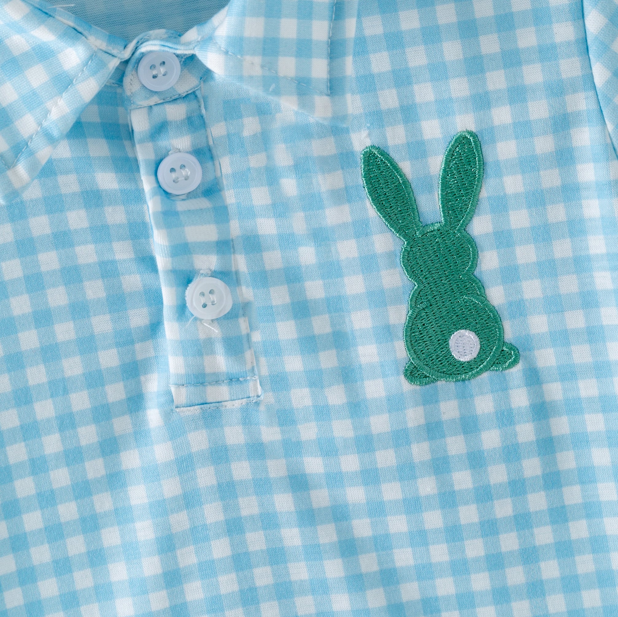 (In Stock)Siblings Easter Bunny Applique Dress,Top&Romper