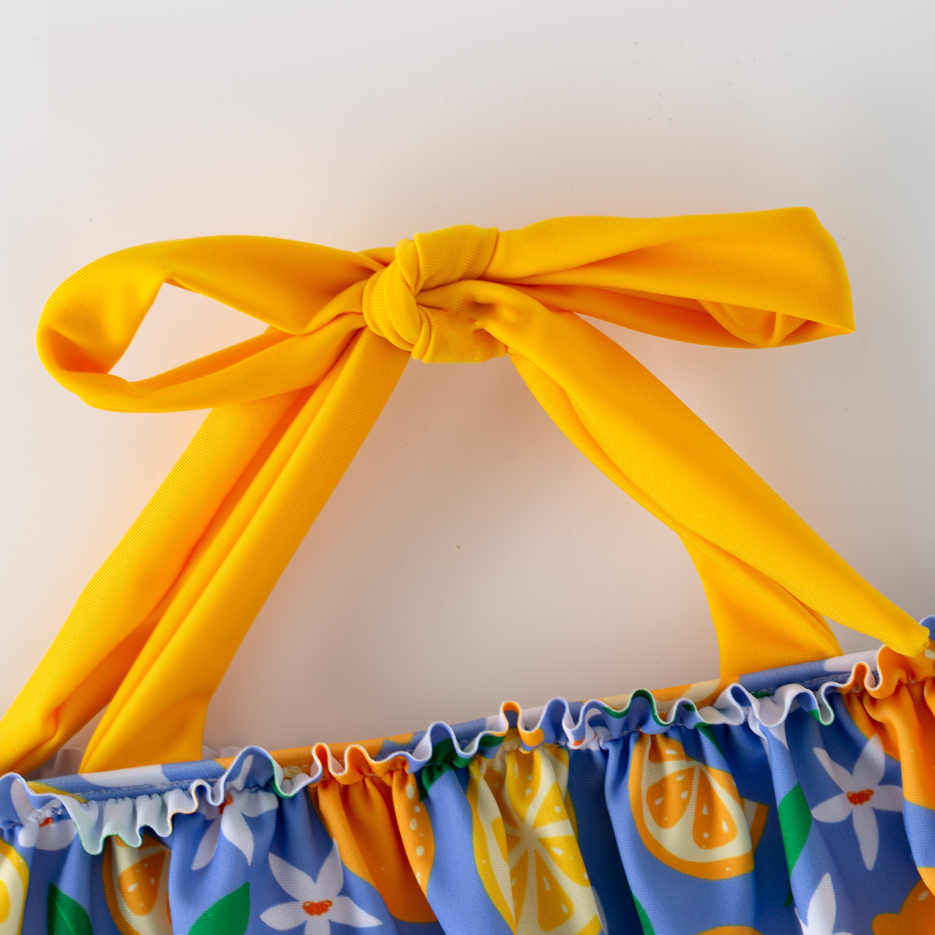 (In Stock)Girls Summer Lemon Print Swimsuit