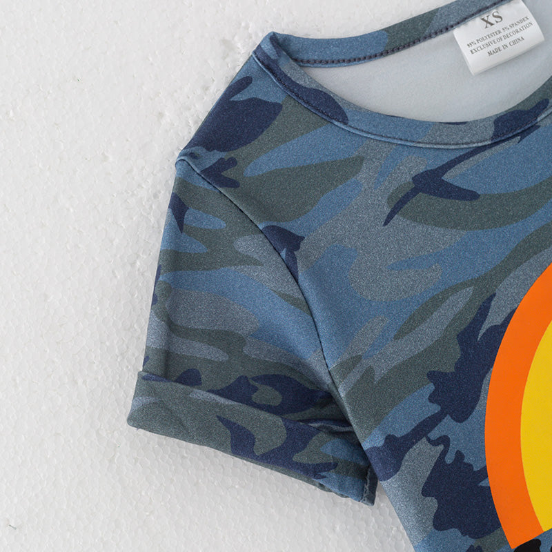 (In Stock)Girls Spring and Summer It`s all good Print Top