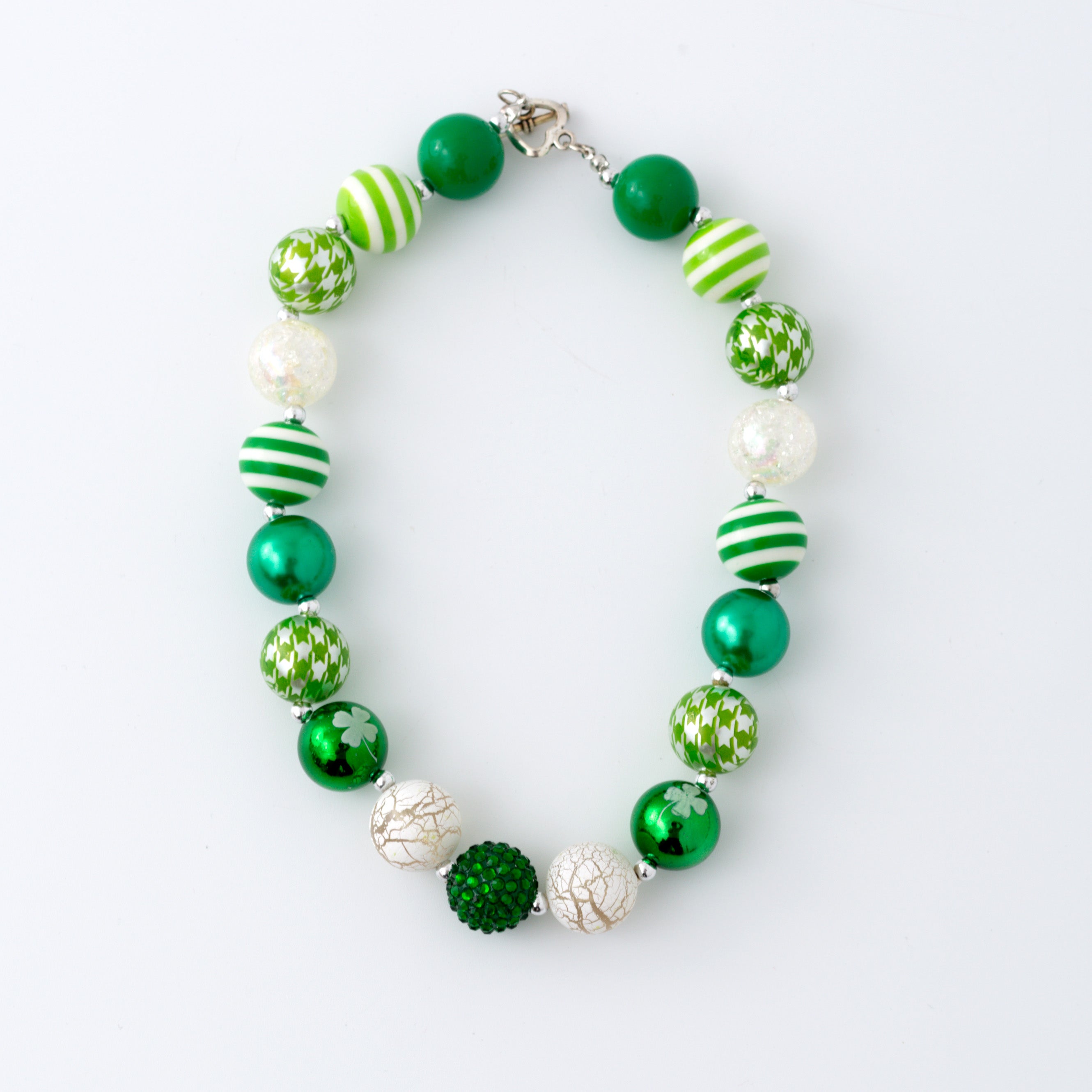 (In Stock G11 G12)Girls Rhinestone Beaded Necklace