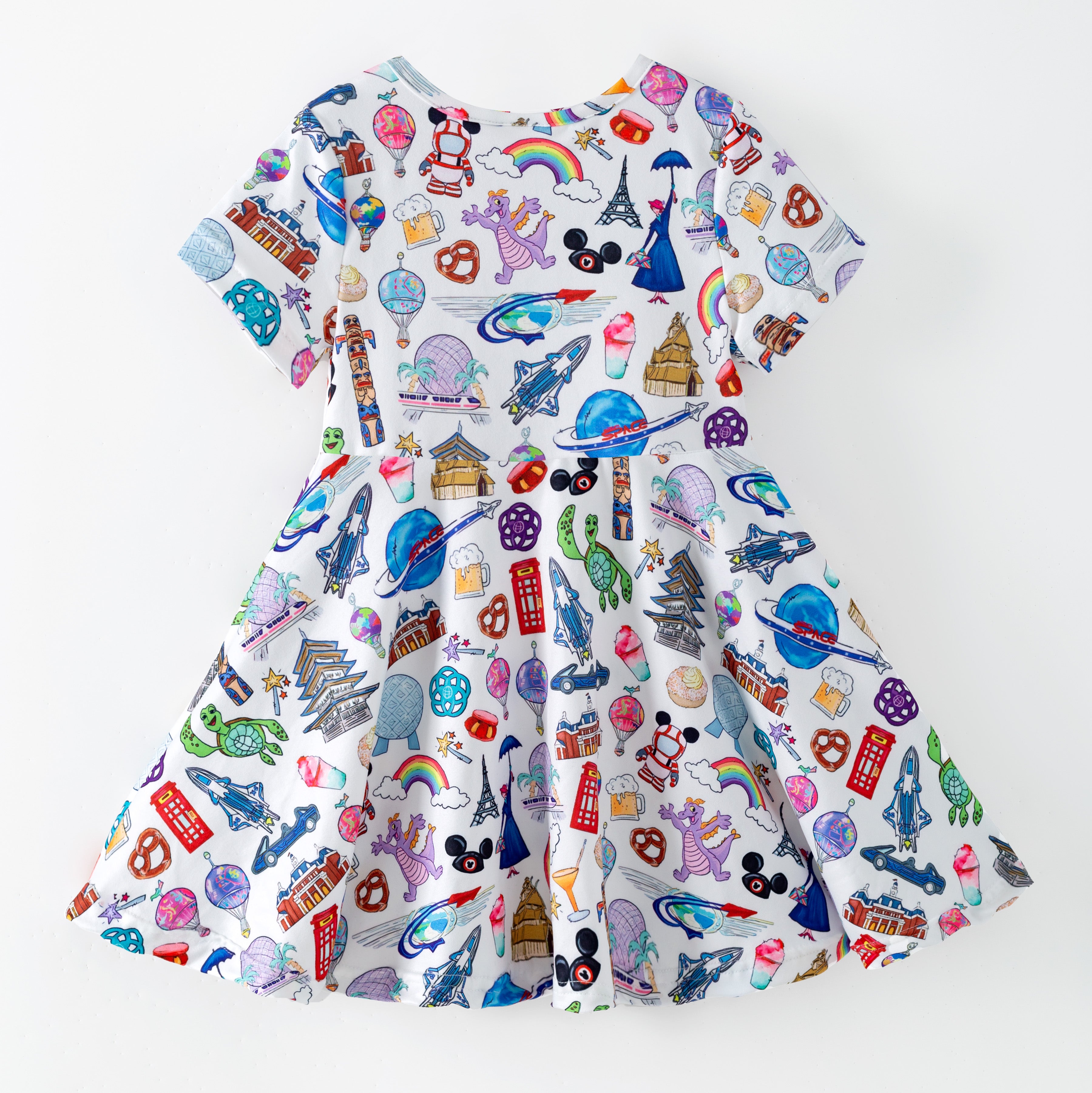(Pre Order,Prepack Zone)Girls Spring&Summer Cartoon Print Dress(Mix Size)