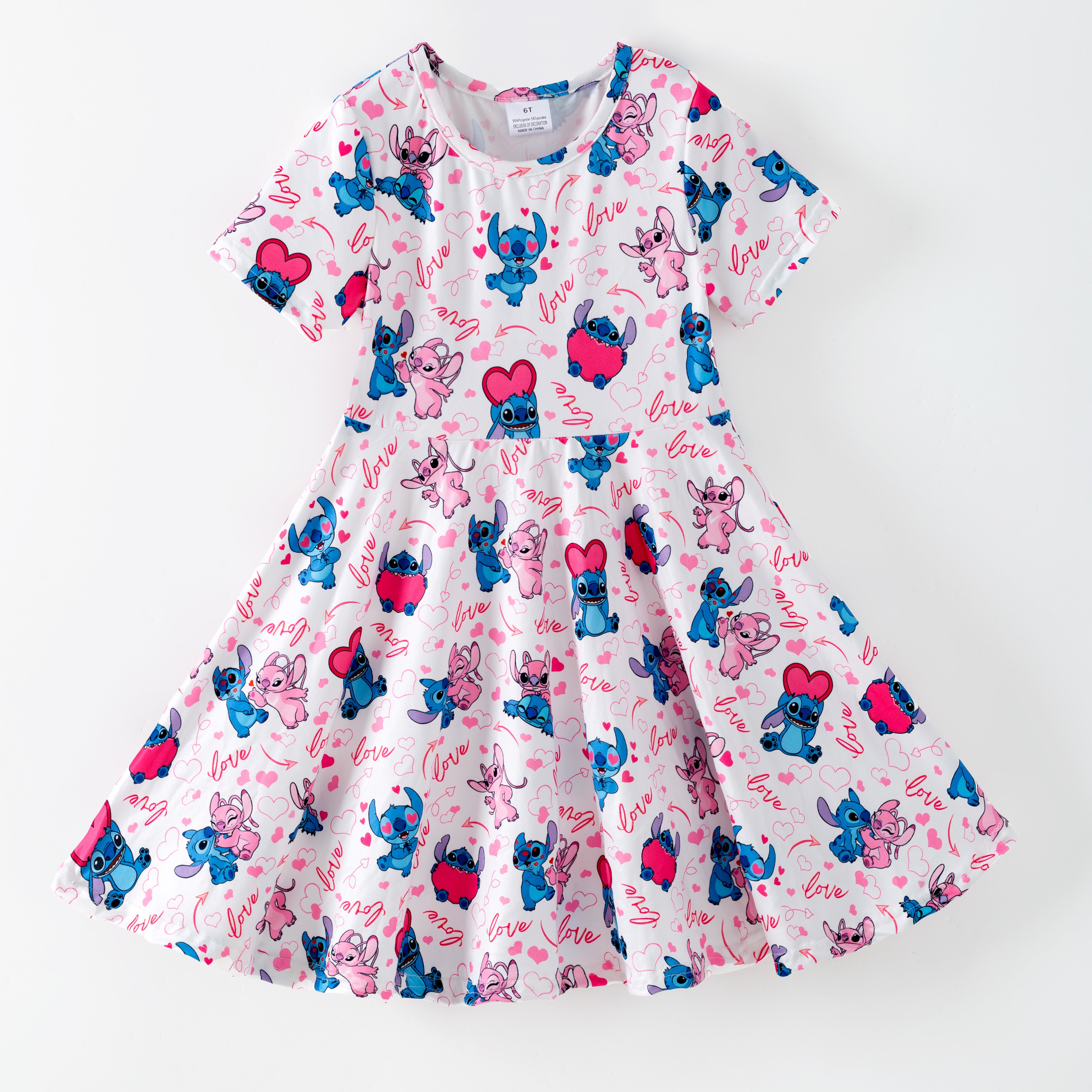(Pre Order,Prepack Zone)Girls Spring&Summer Cartoon Print Dress(Mix Size)
