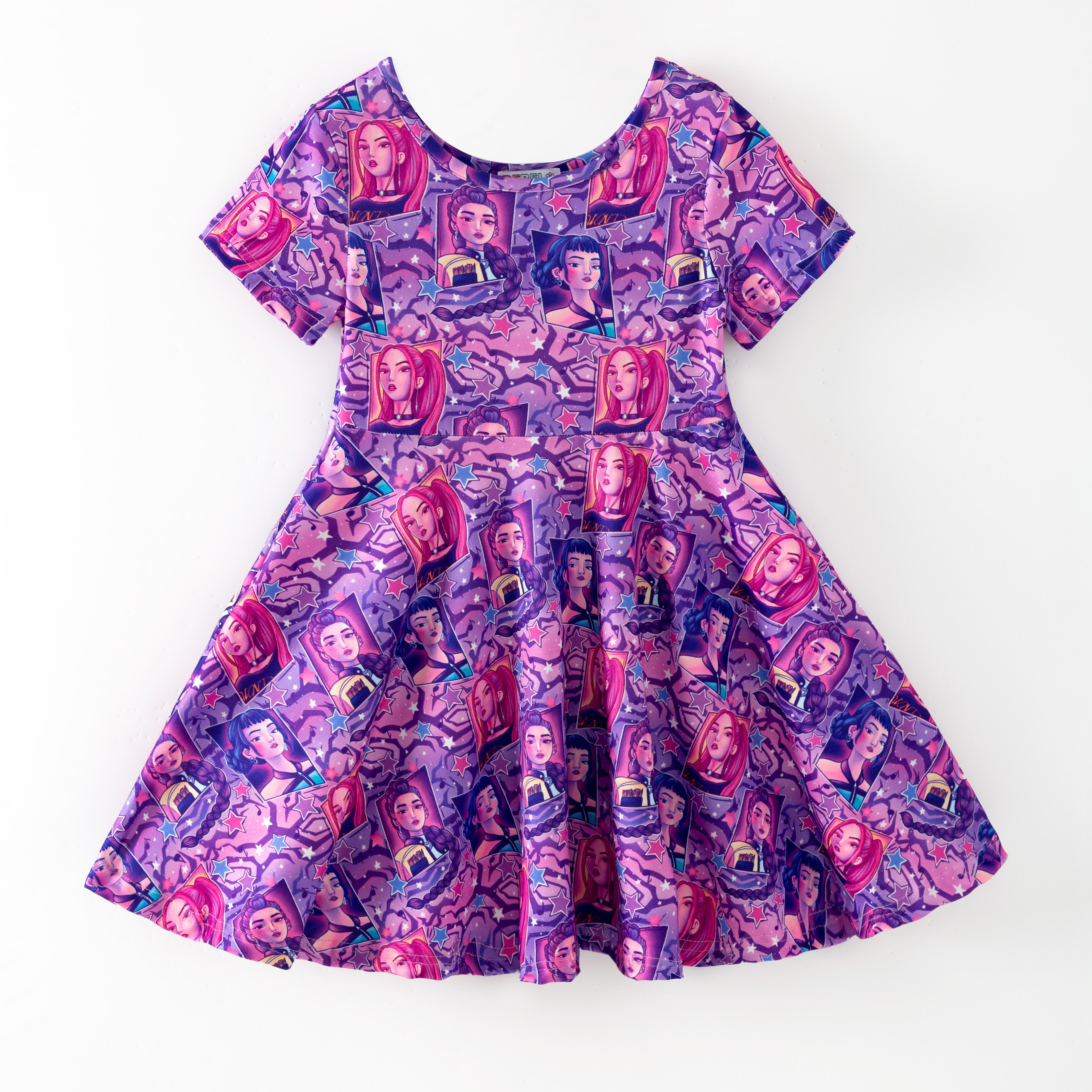 (Pre Order,Prepack Zone)Girls Movie Character Print Dress(Mix Size)