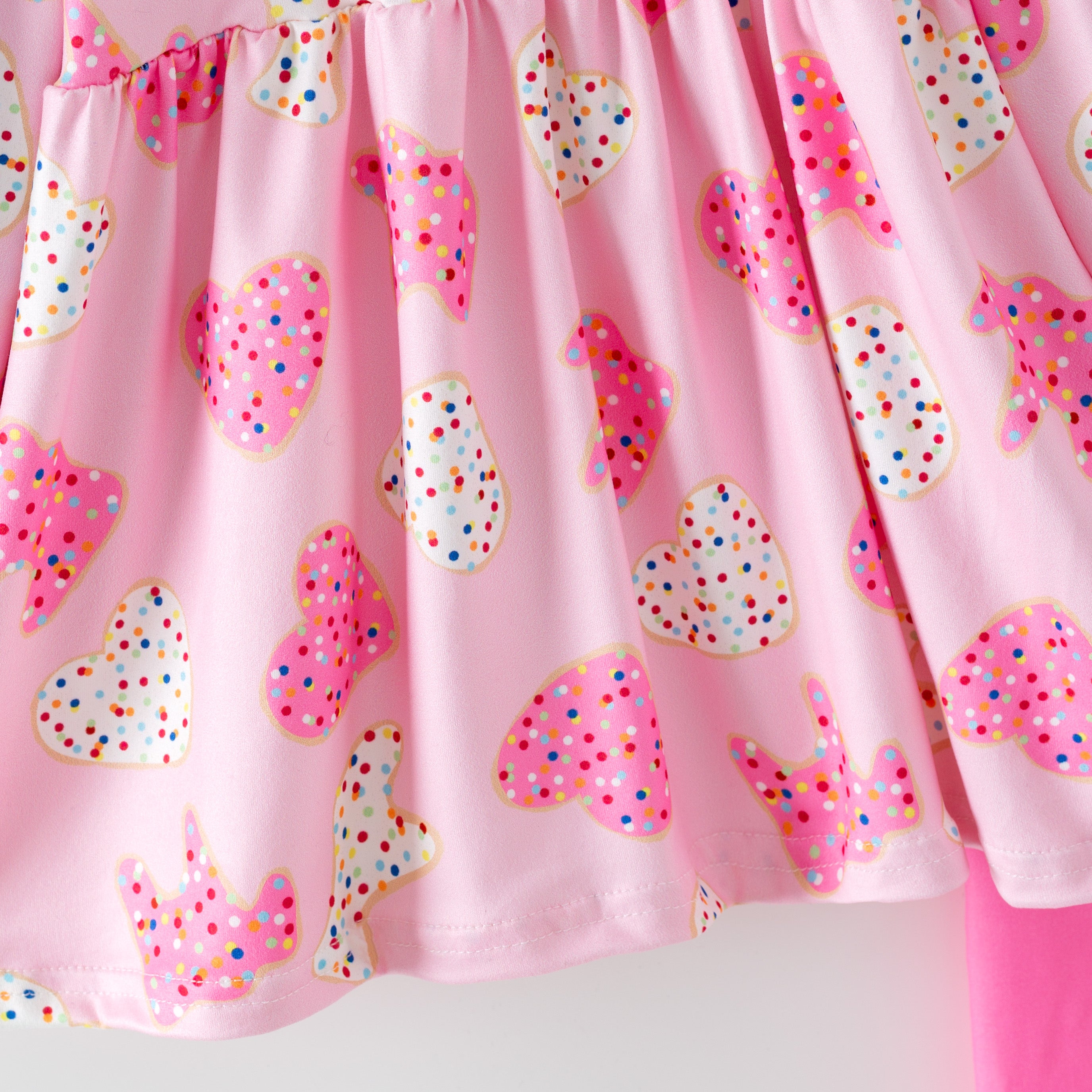 (Pre Order,Prepack Zone)Girls Valentine's Day Print Outfit Set(Mix Size)