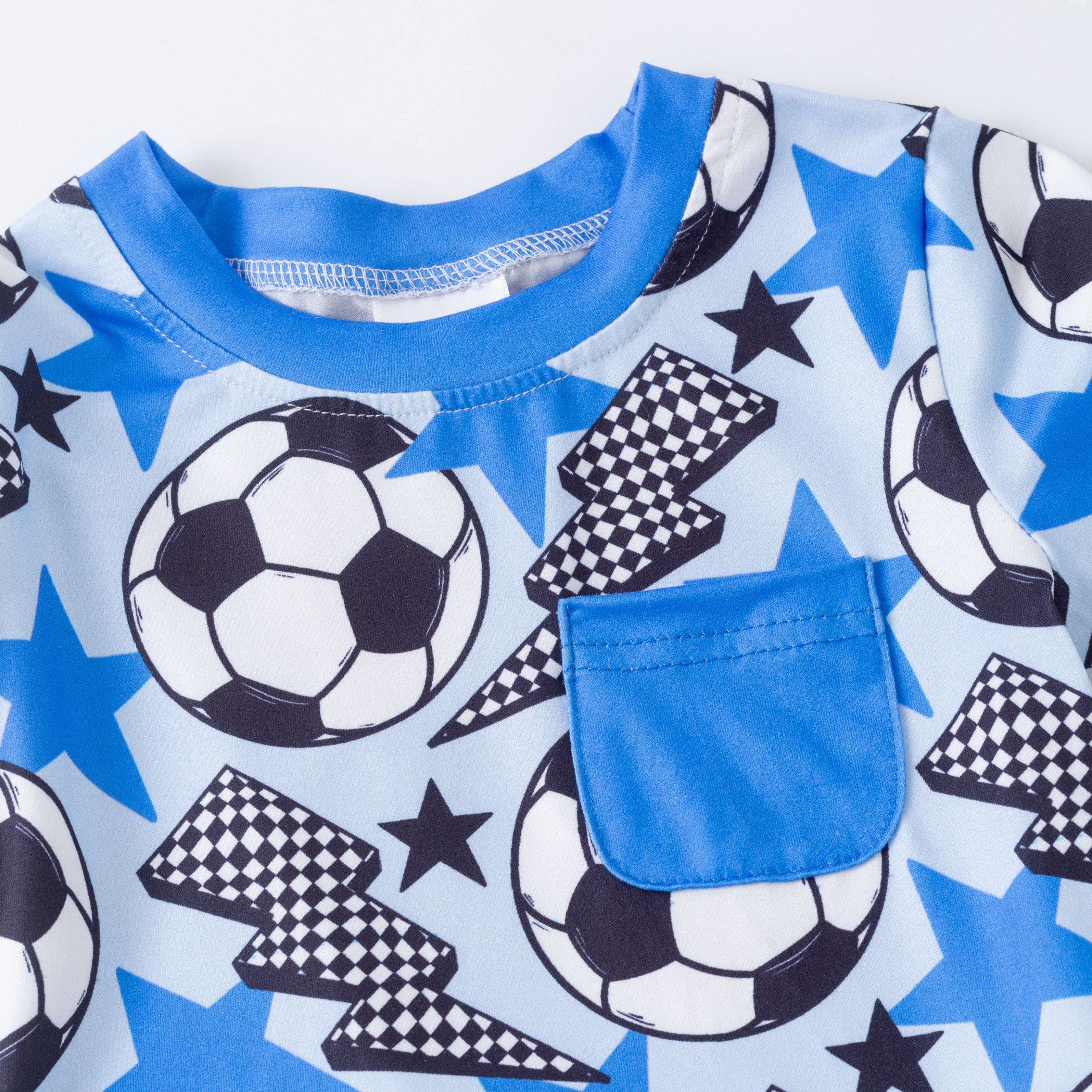 (Pre Order)Boys Spring and Summer Soccer Print Top