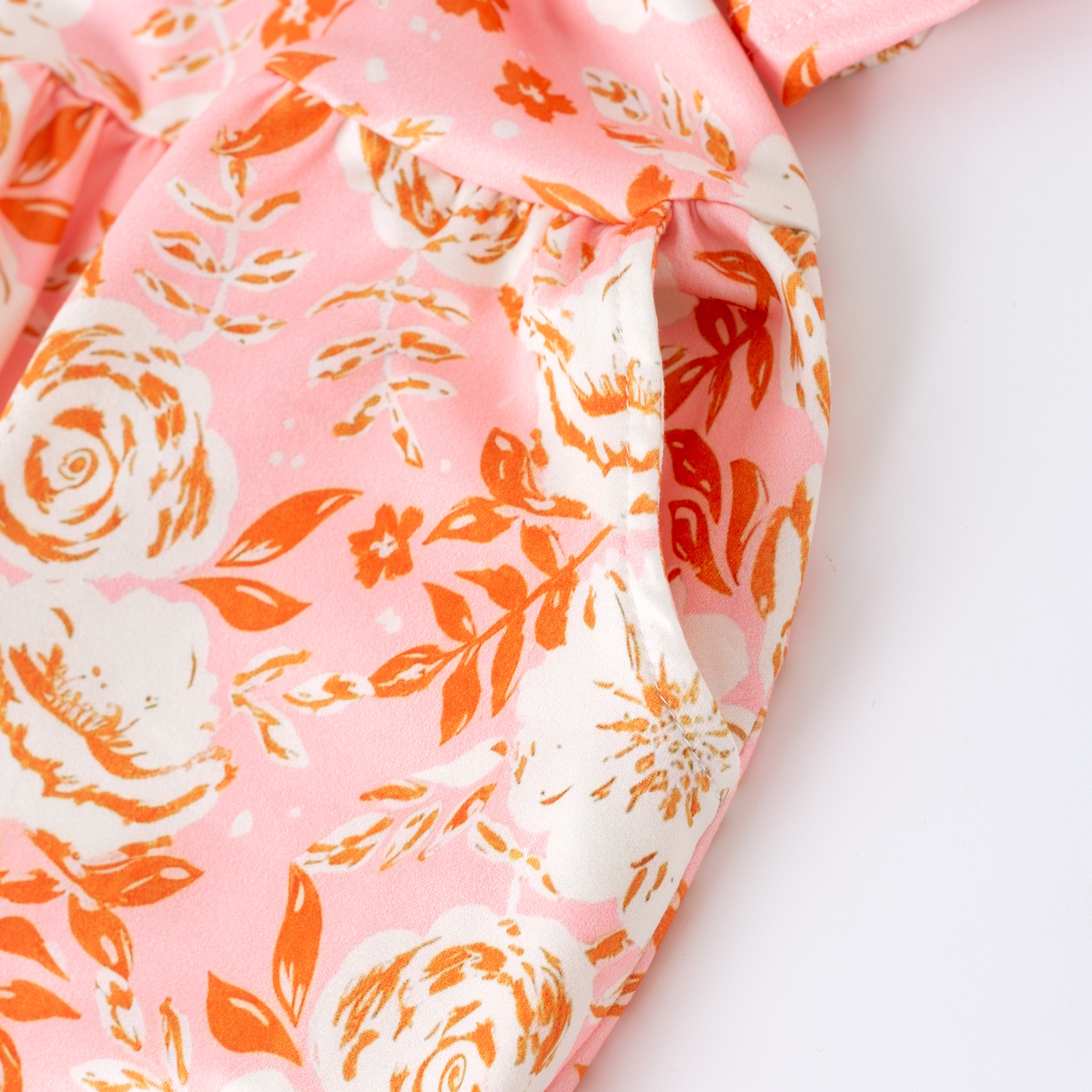 (Pre Order)Mommy&Me Fall Floral Print Jumpsuit with Pockets