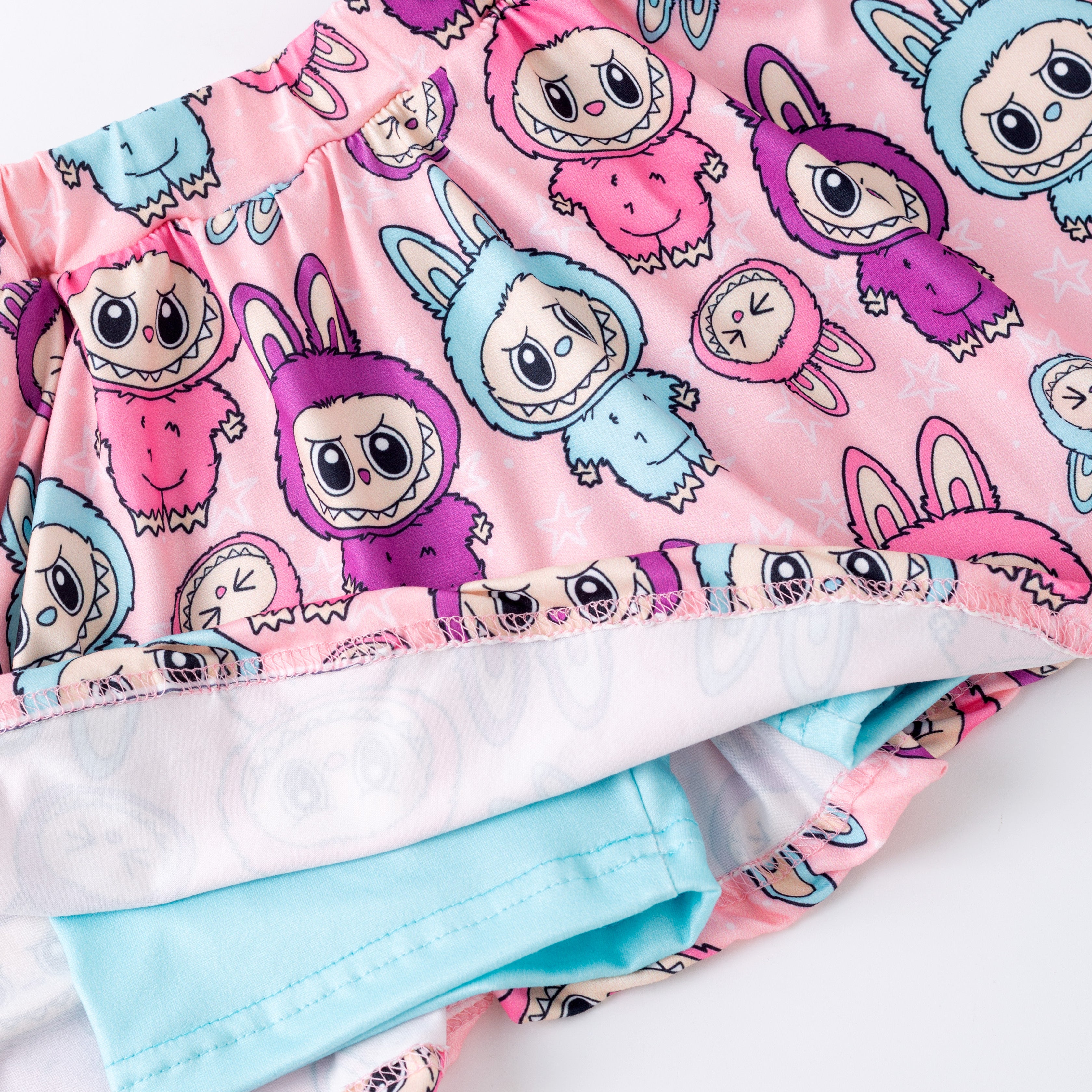 (Pre Order)Girls Summer Cartoon Print Dress&Set