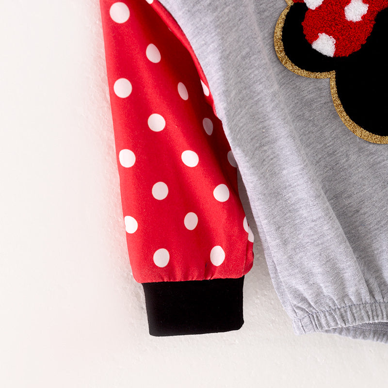 (In Stock L26-3-2)Baby Girls Cartoon Chenille Patches Romper