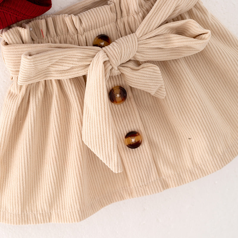 (In Stock L25-3-2)Baby Girls Dark Red Thanksgiving Romper