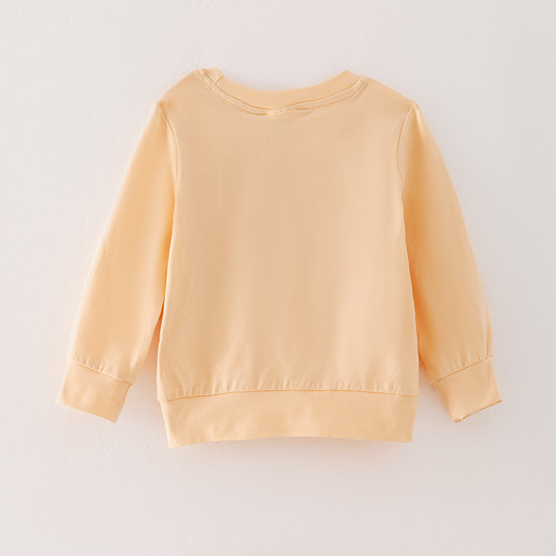 (In Stock L27-1-2)Mommy and Girls Buff Thanksgiving Print Top