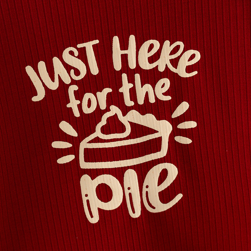 (In Stock L27-1-3 Q05-02-02)Girls Dark Red Thanksgiving Outfit Set