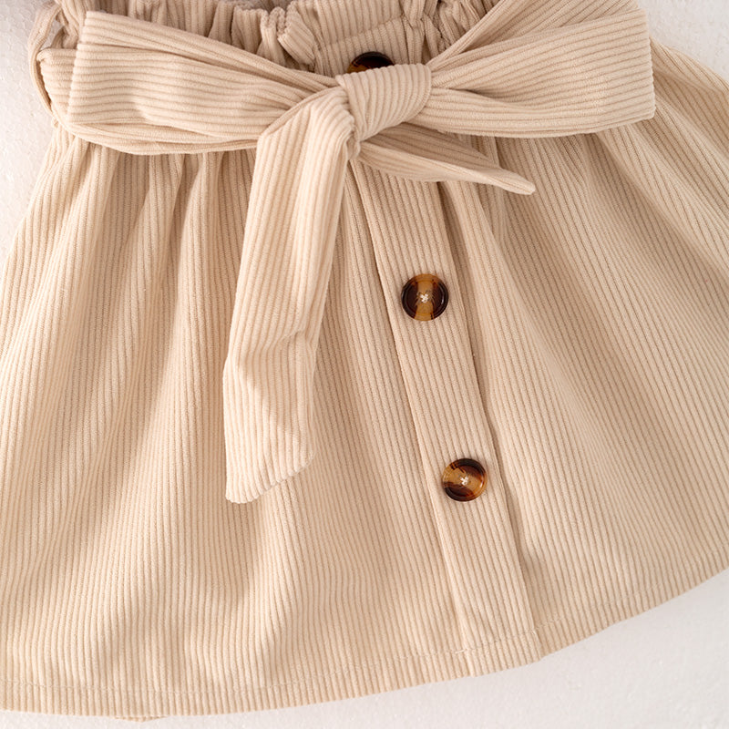 (In Stock L27-1-3 Q05-02-02)Girls Dark Red Thanksgiving Outfit Set